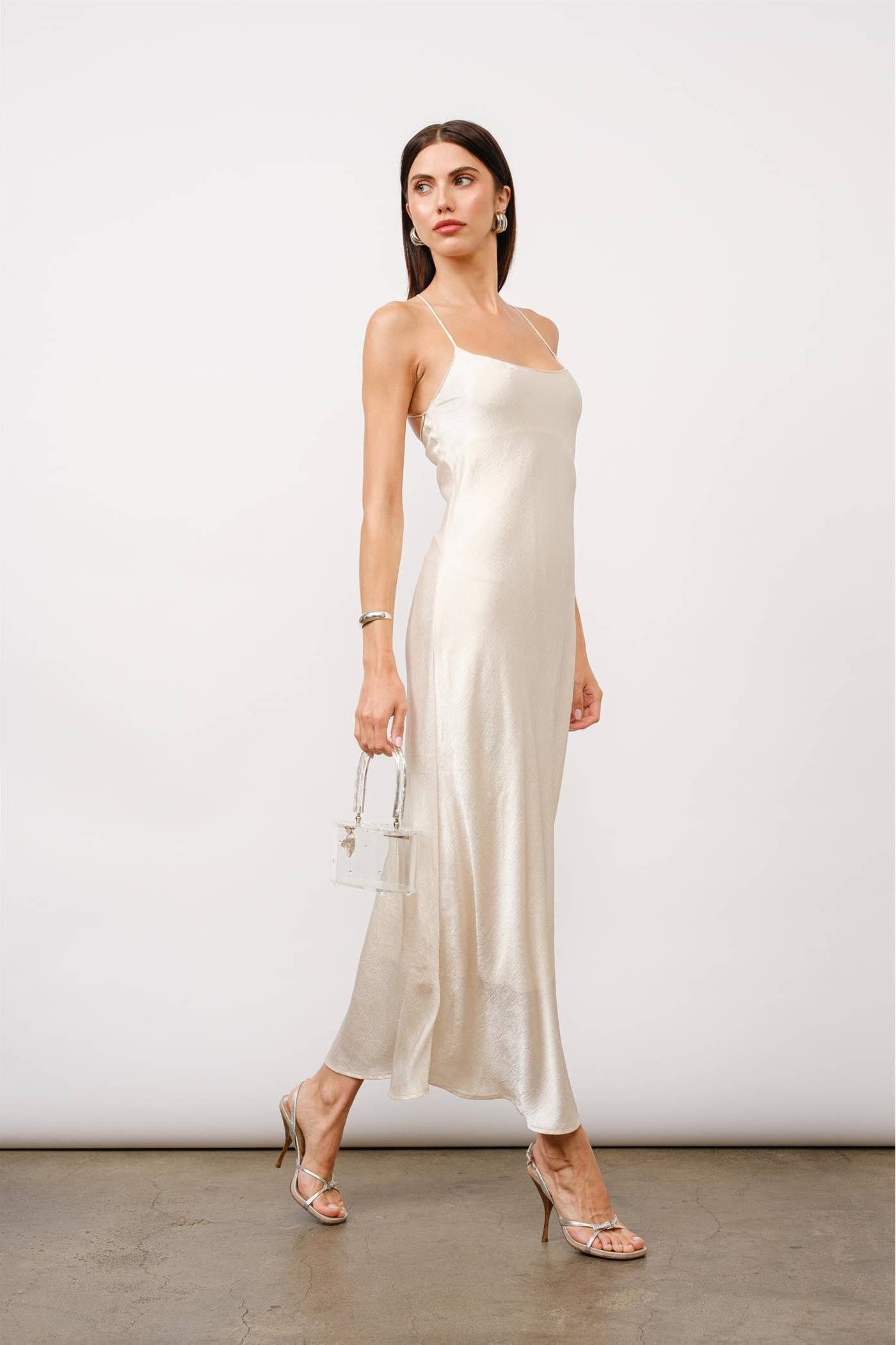Paula Satin Slip Dress