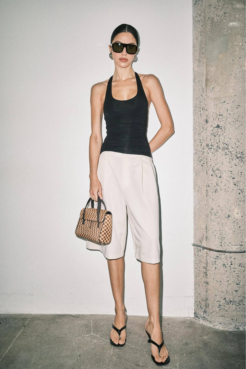 Helena Ruched Halter Top
