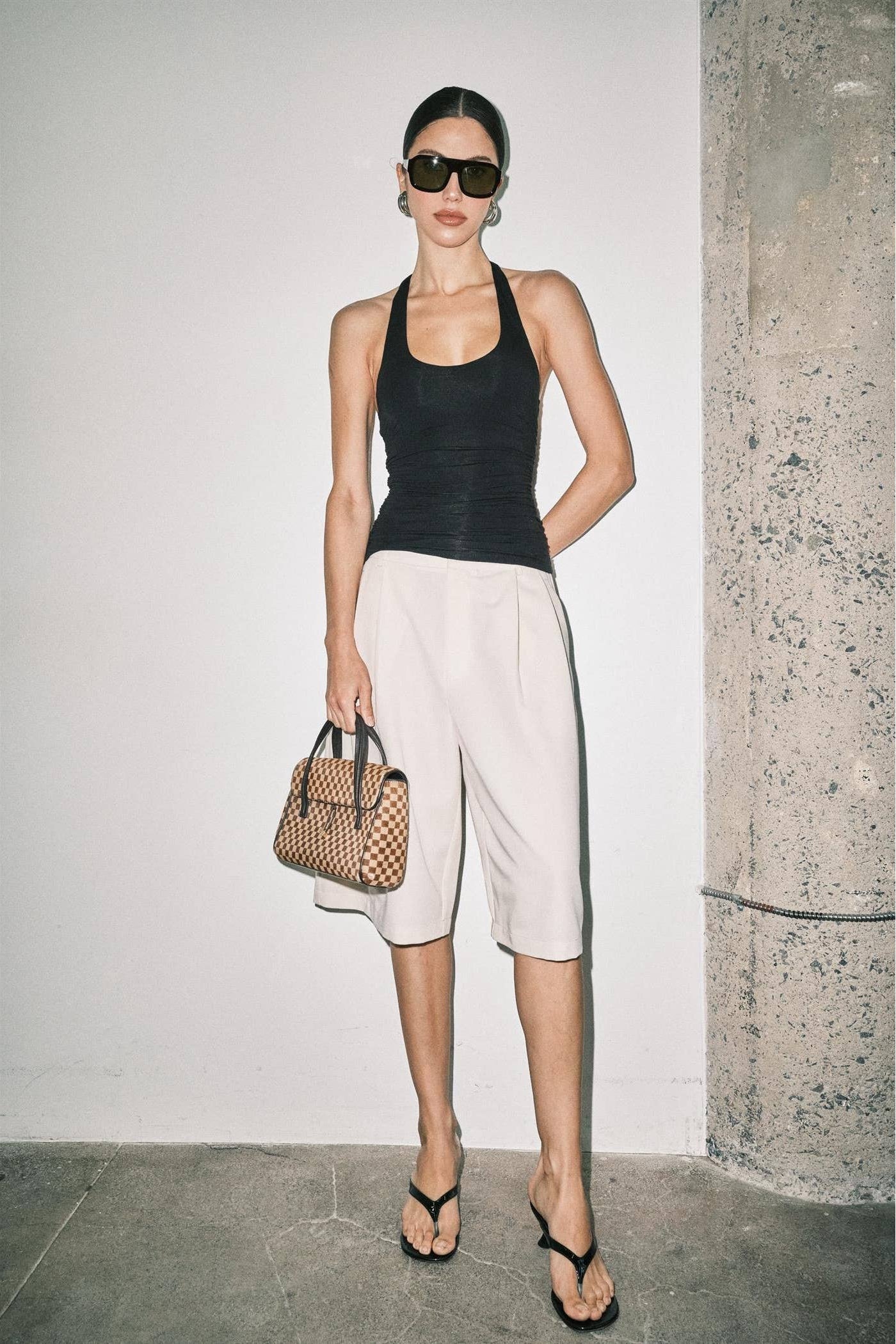 Helena Ruched Halter Top