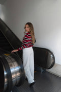 Rhodes Striped Polo Long Sleeve