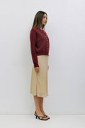 Malin Cropped Button-Down Cardigan