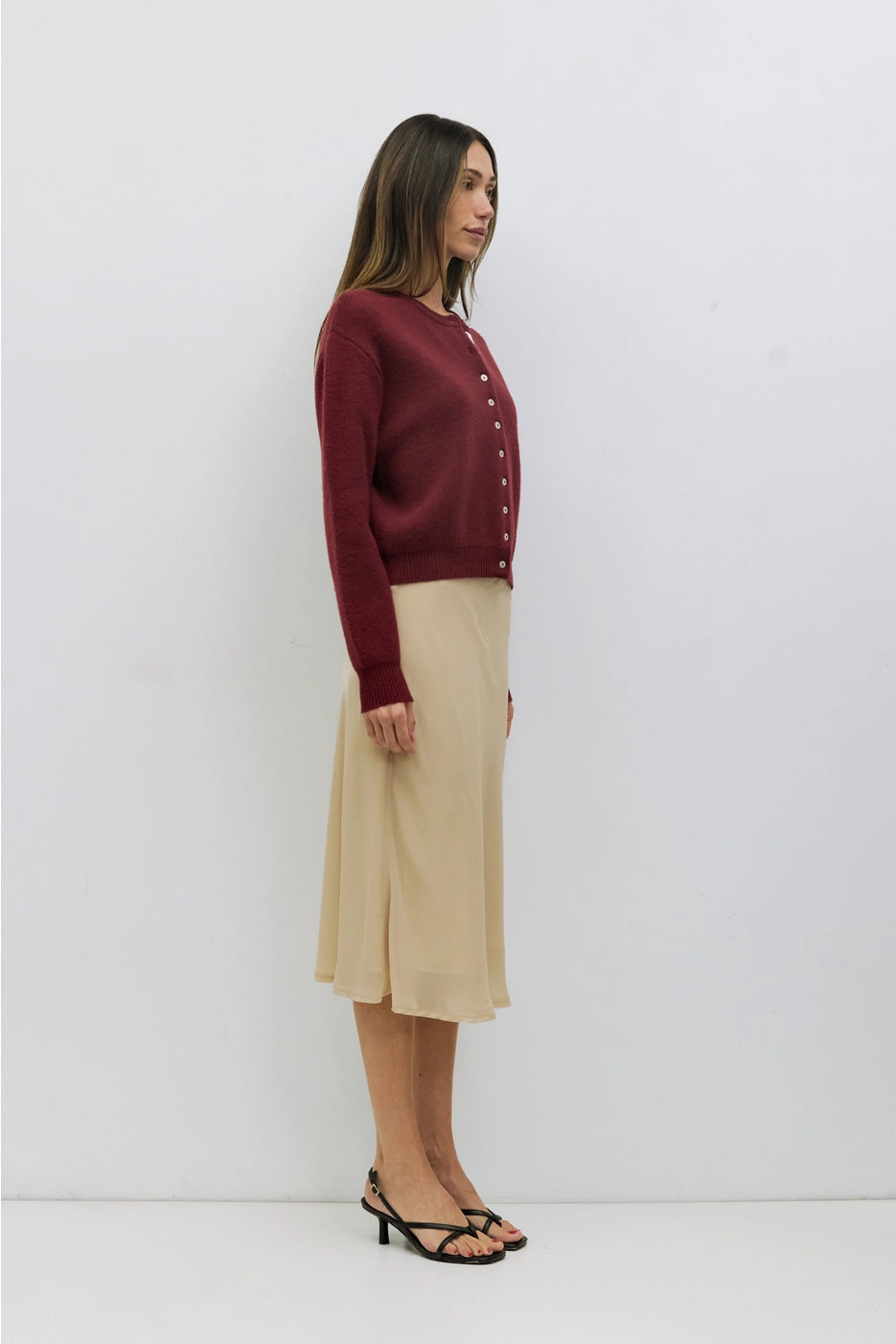 Malin Cropped Button-Down Cardigan