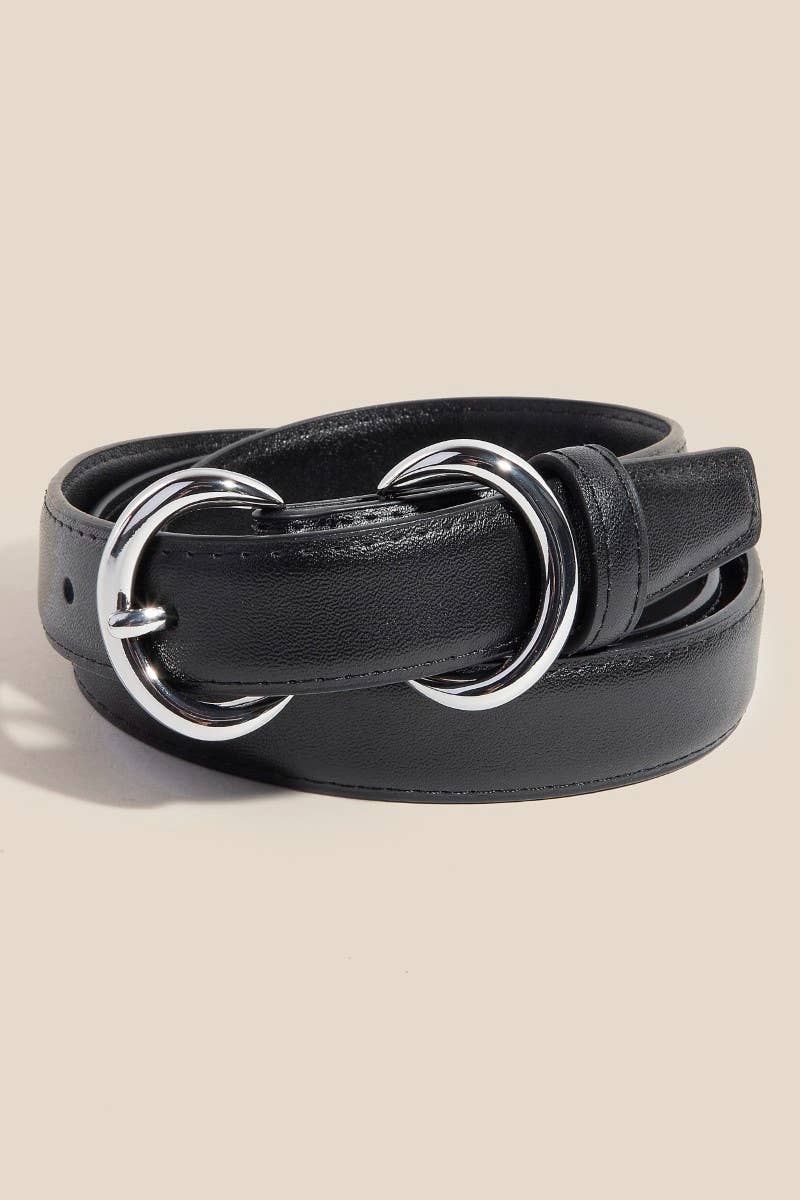 Double Ring Leather Belt