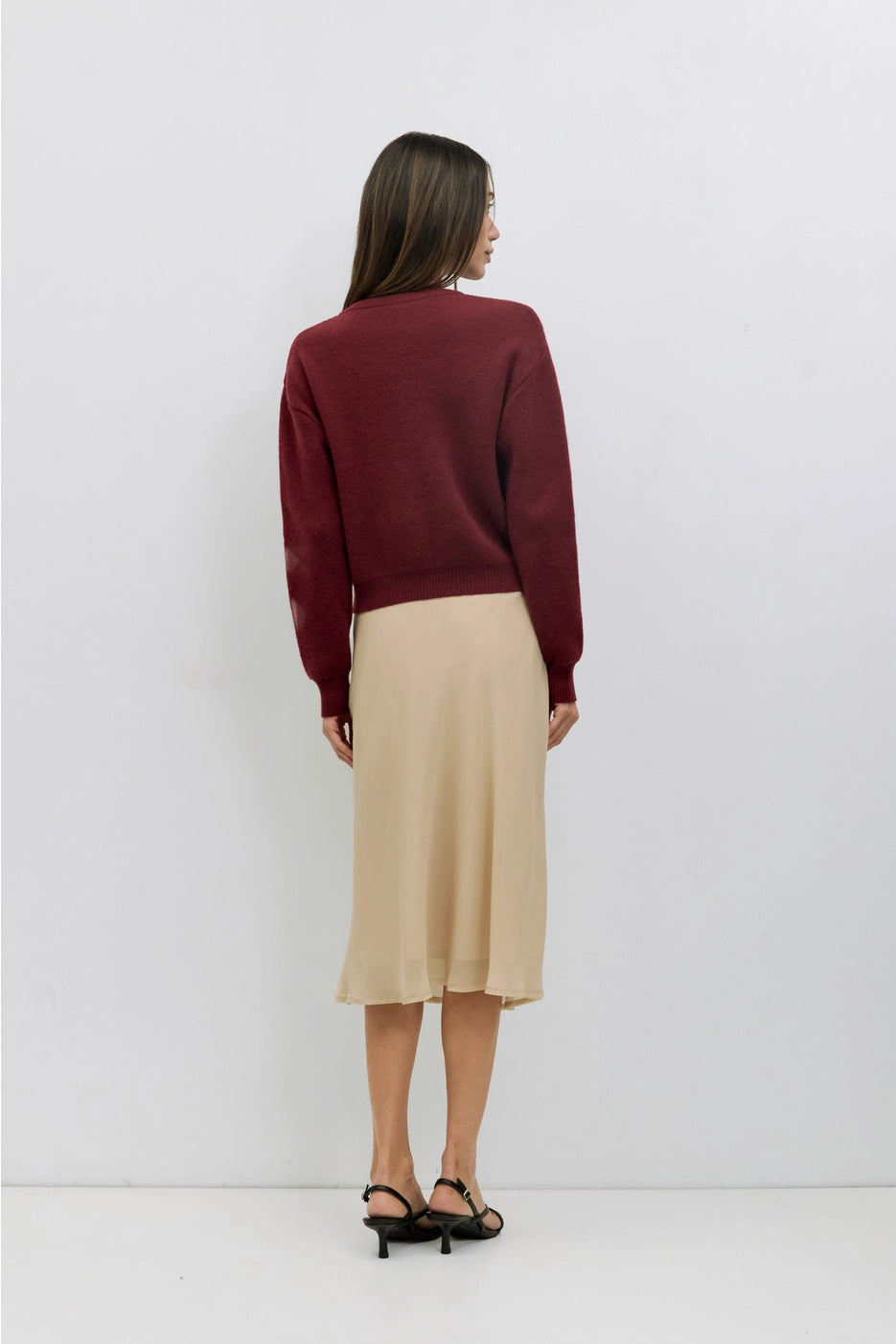 Malin Cropped Button-Down Cardigan