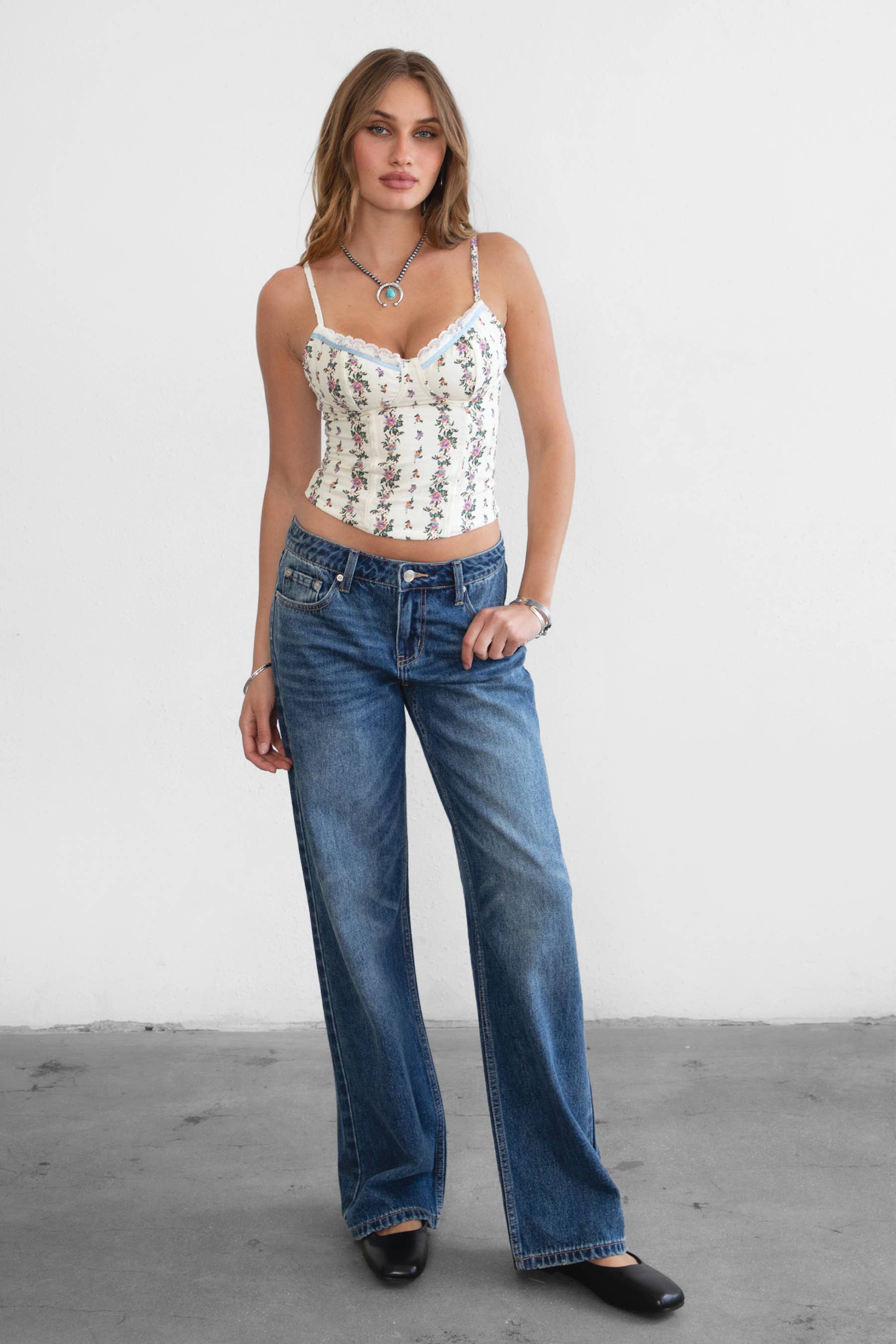 Streit Low Rise Straight Leg Jeans