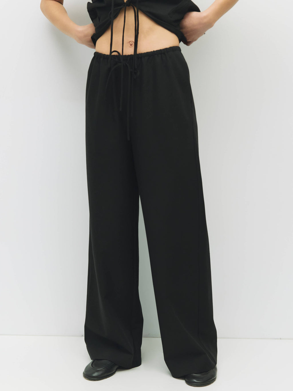 Vera Drawstring Wide Leg Pants