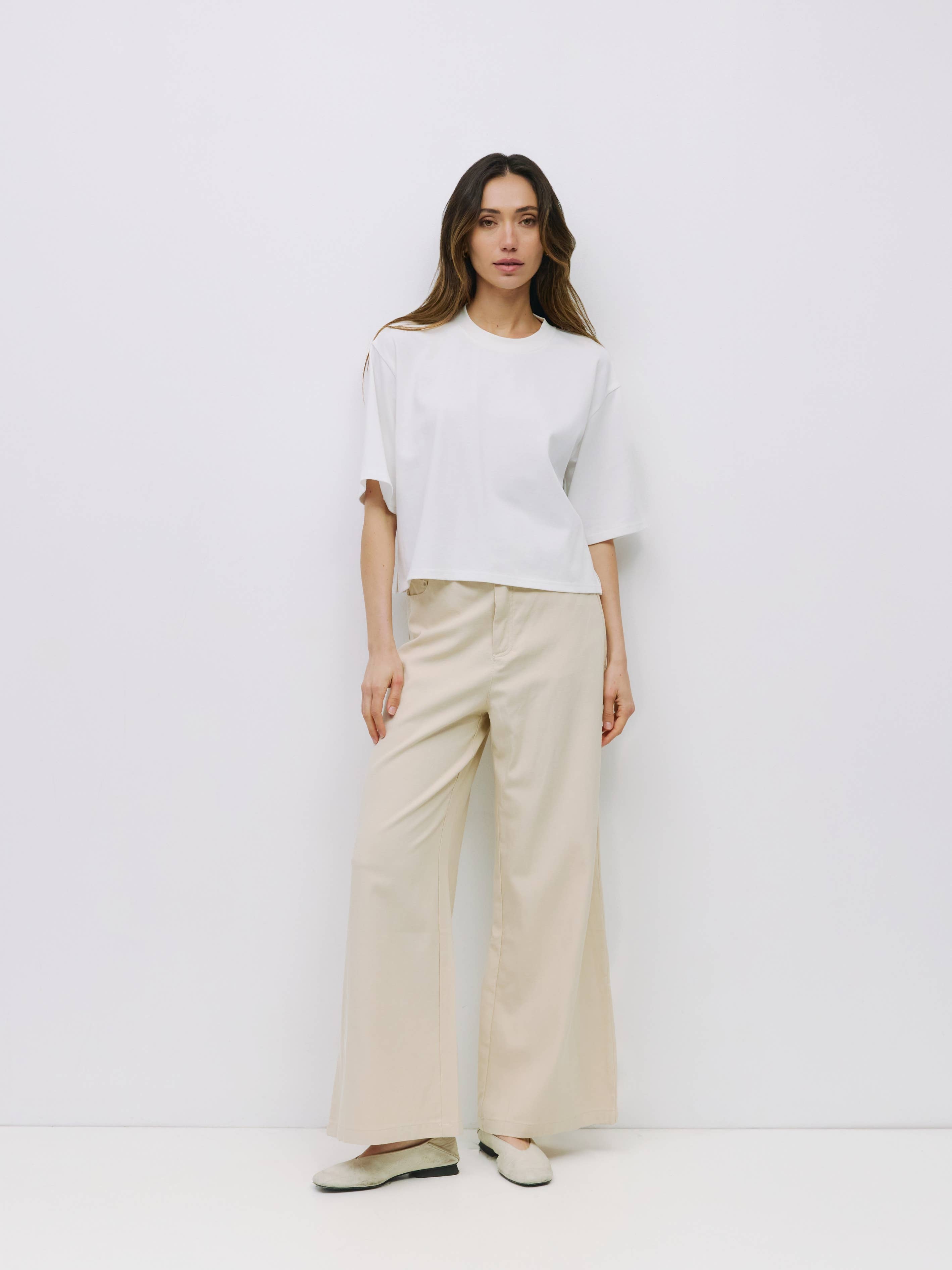 Daphne Cotton Elbow Tee