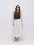 Kiana Side Tie Midi Skirt