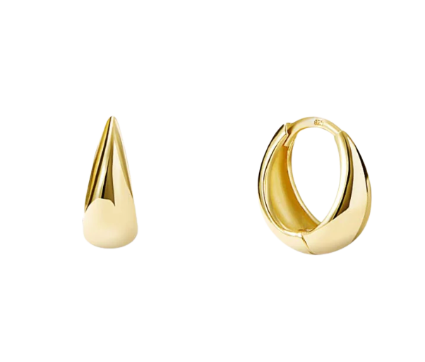 MayMay Tear Drop Hinge Hoop Earrings