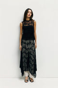 Jennifer Asymmetrical Lace Skirt