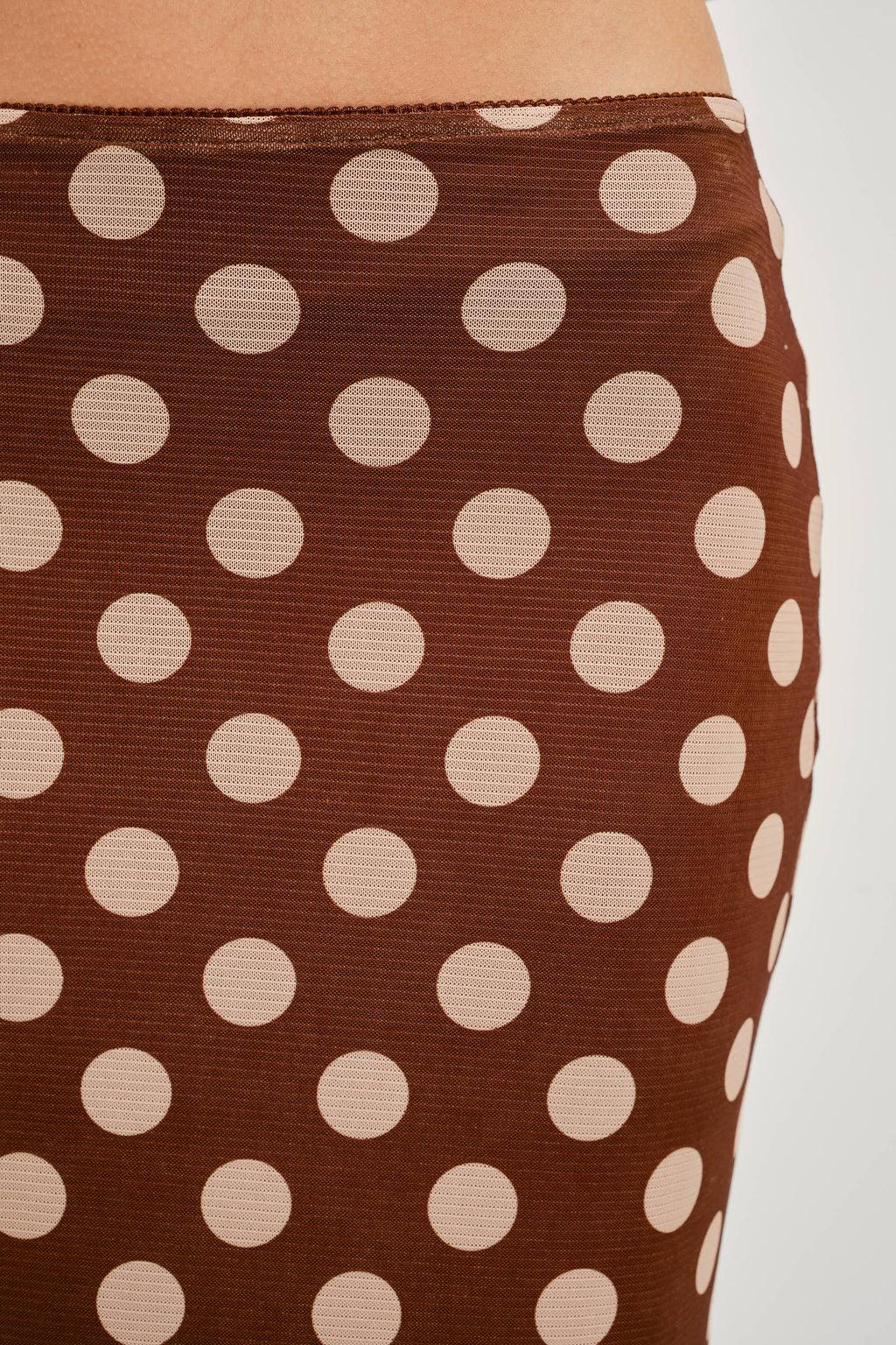 Anna Polka Dot Midi Skirt