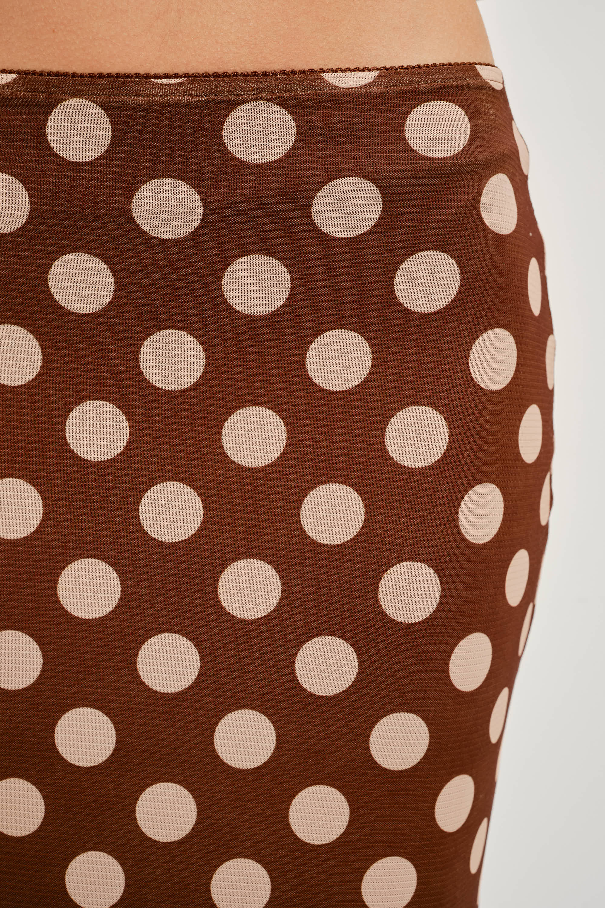 Anna Polka Dot Midi Skirt