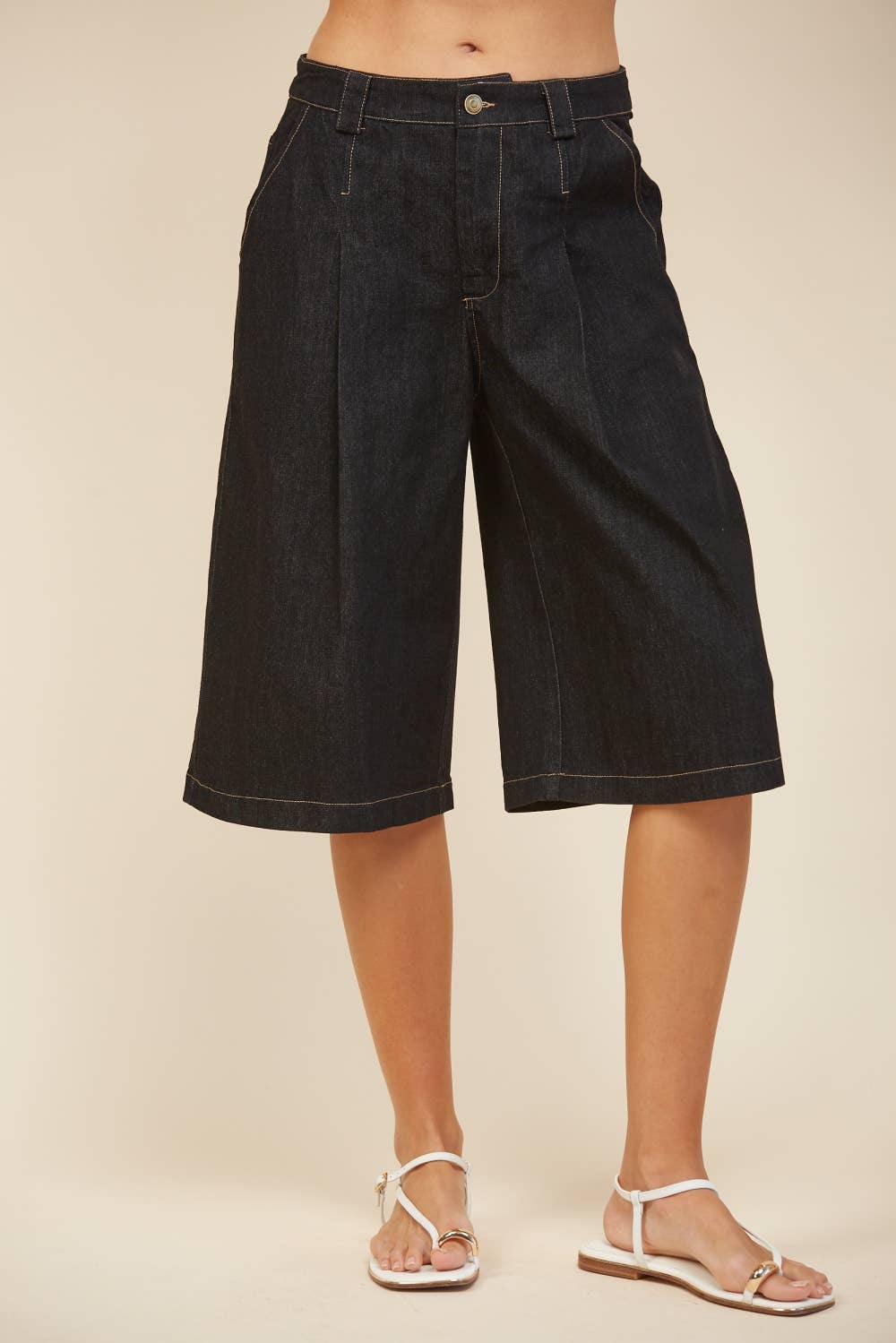 High Rise Pleated Shorts