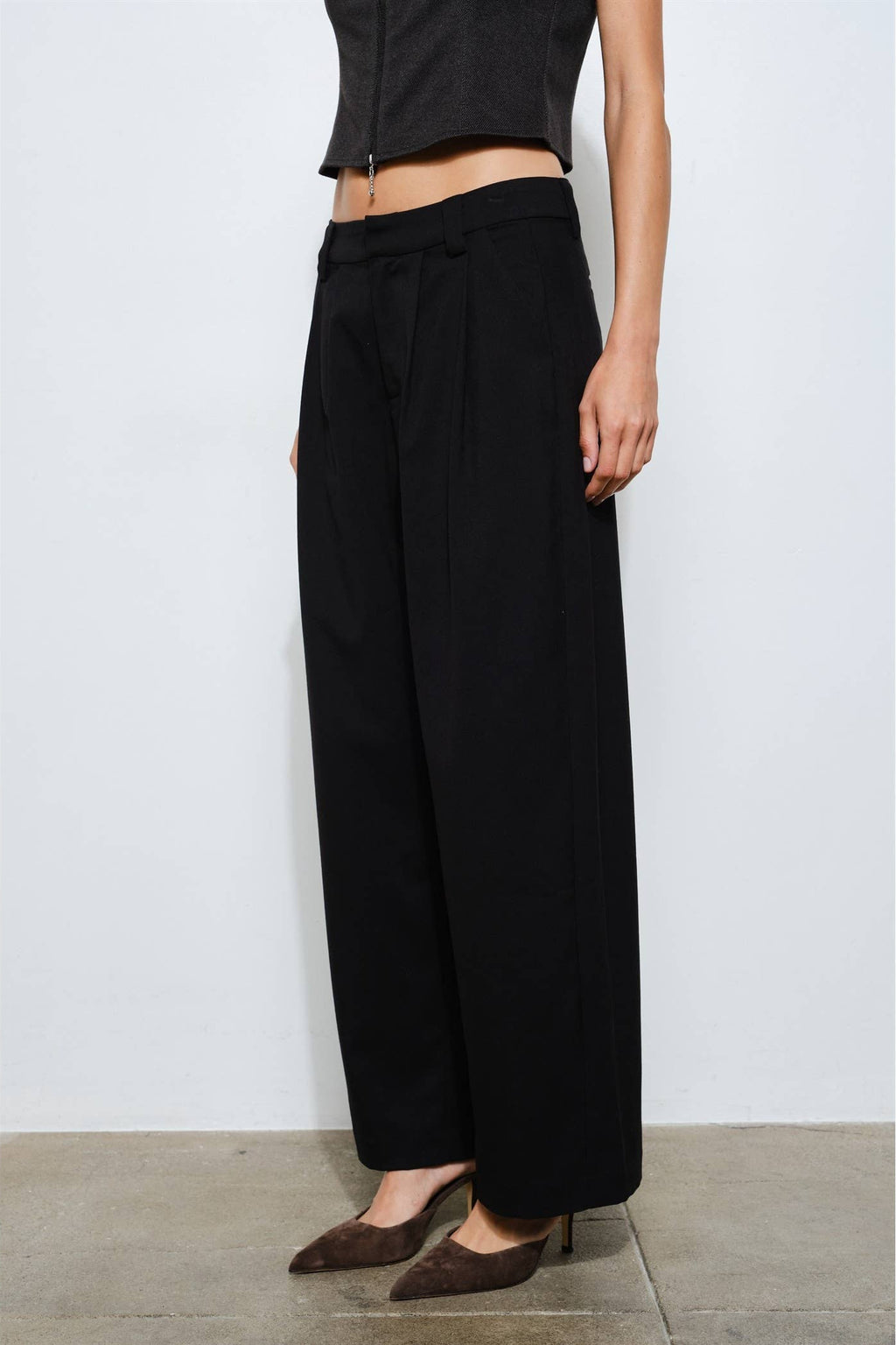 Renee Wide Leg Low Rise Pant