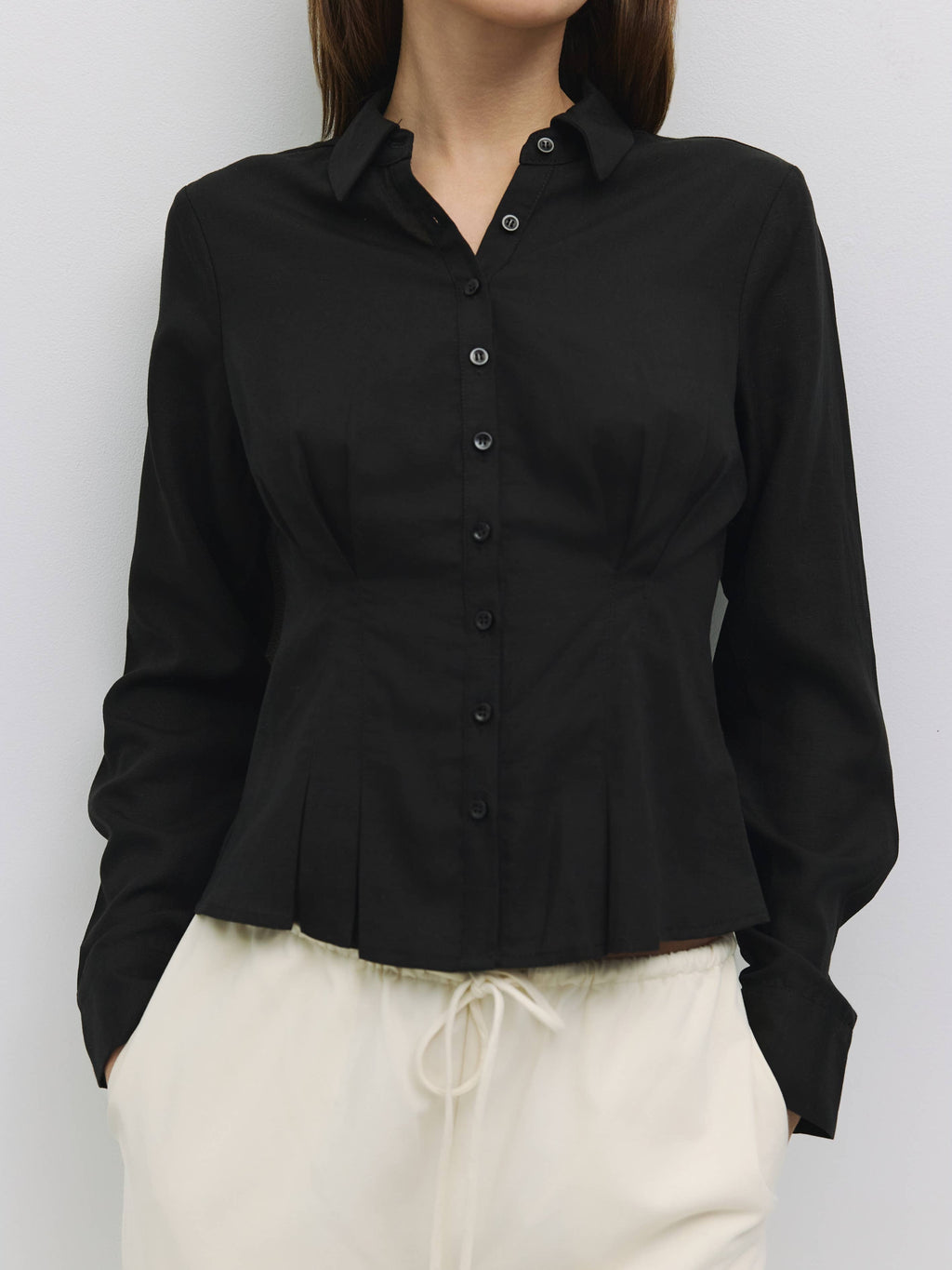 Gracie Slim Line Button-Down Blouse