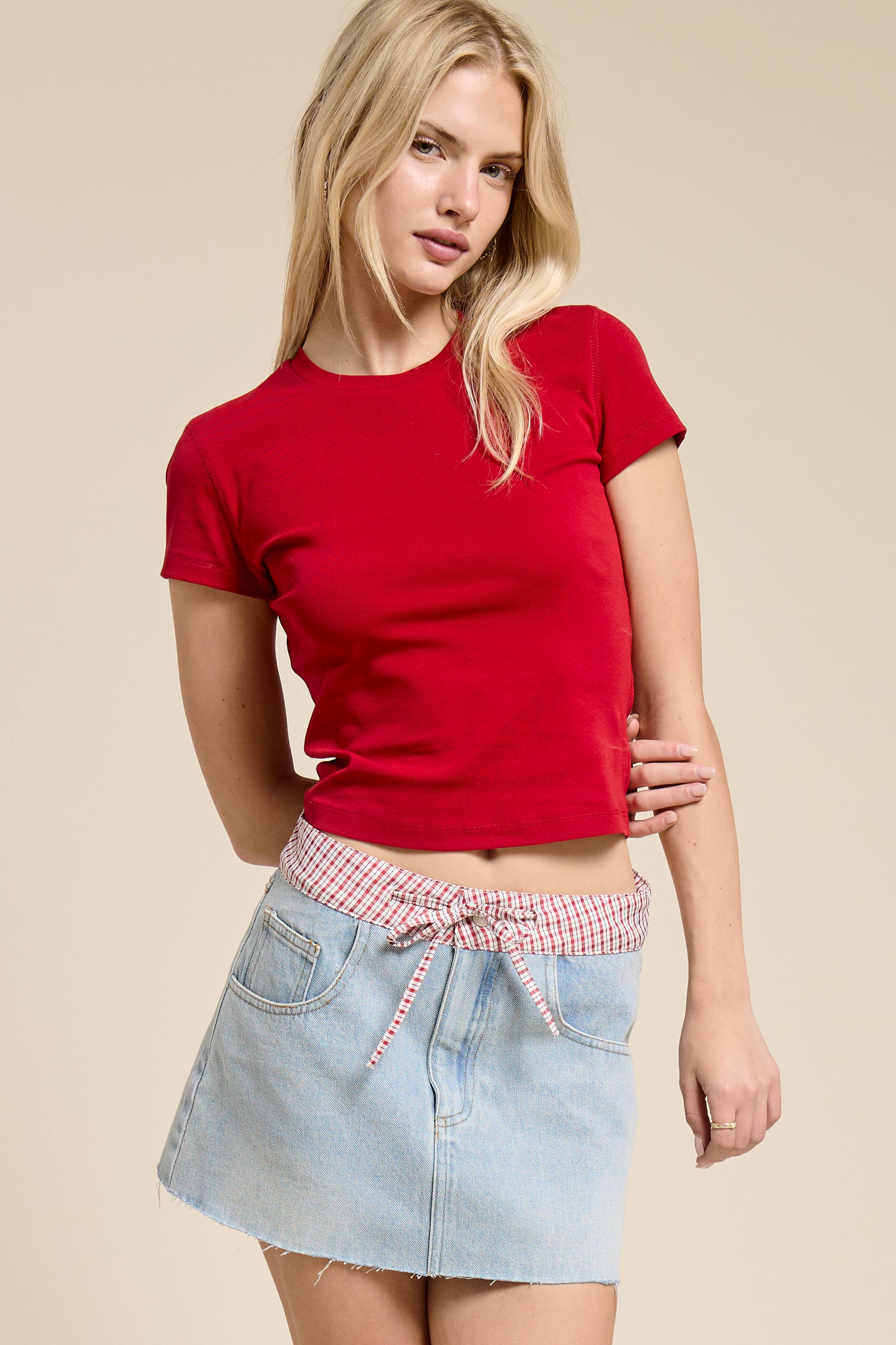 Fitted Crewneck Baby Tee