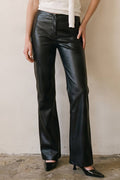 Yasmin Leather Flared Pants