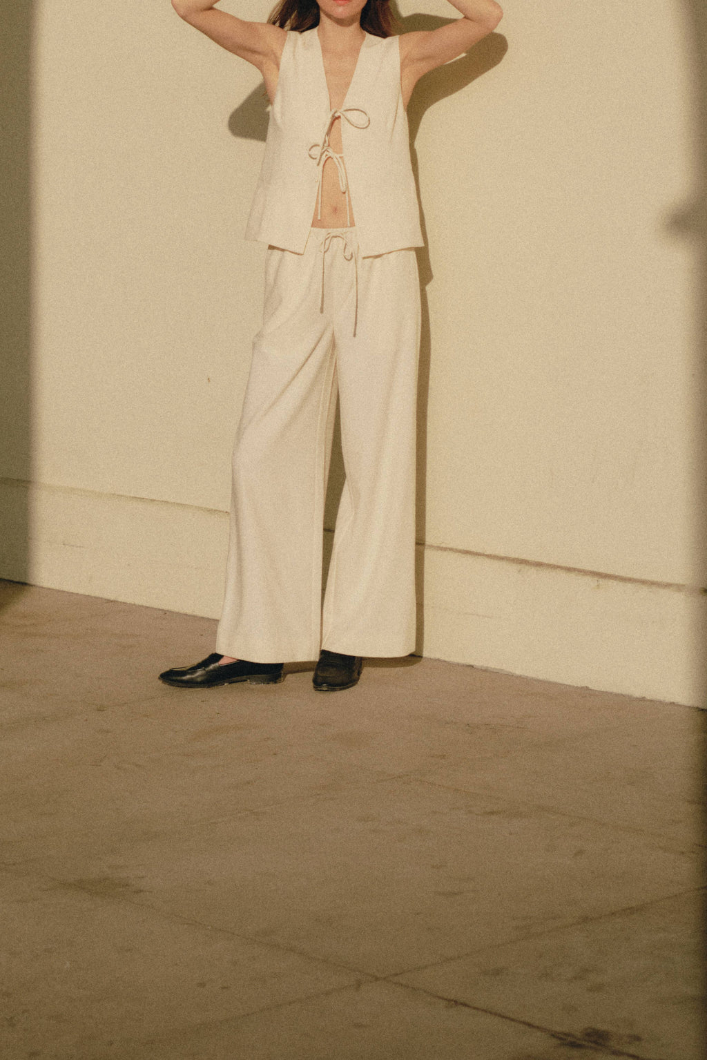 Vera Drawstring Wide Leg Pants