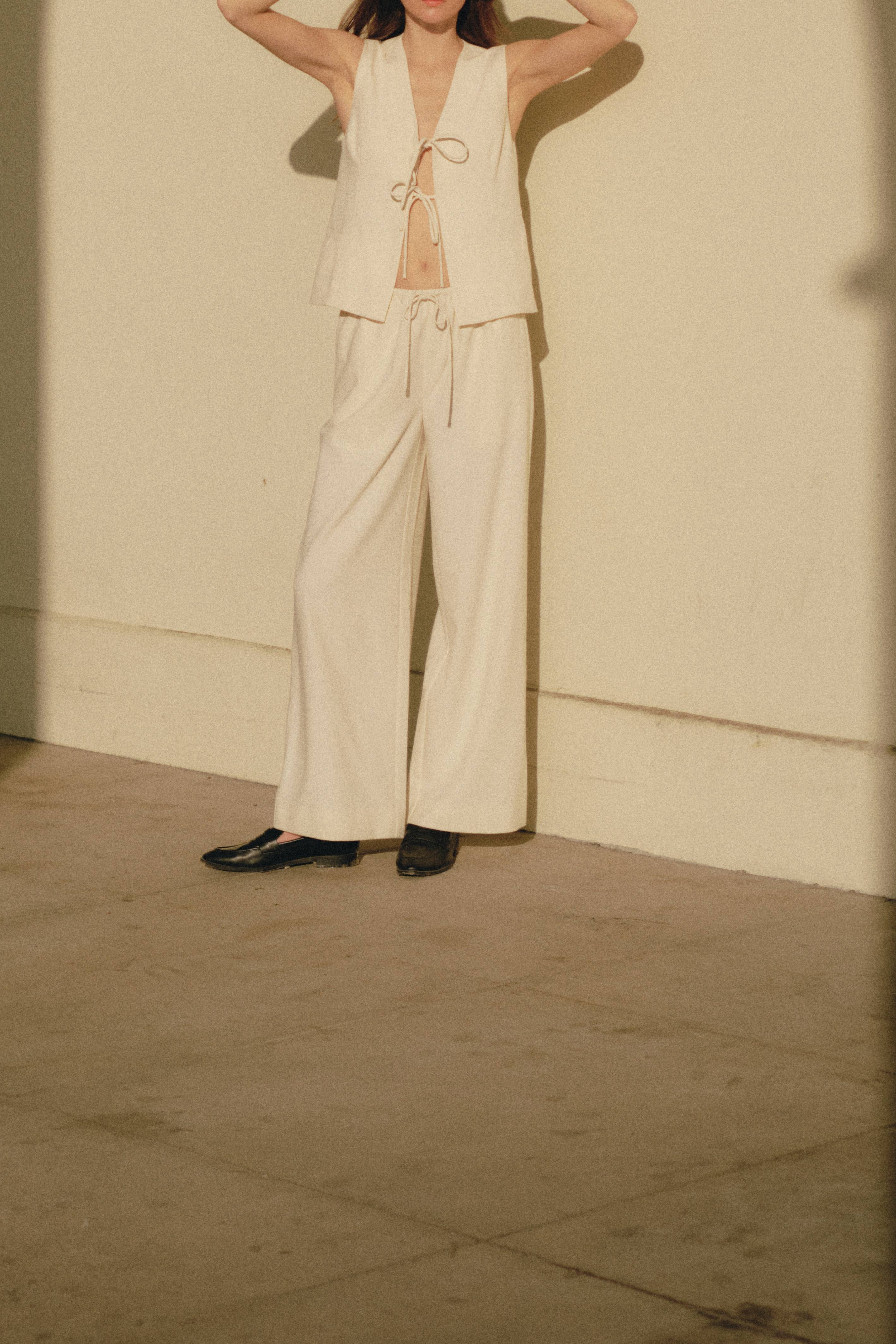 Vera Drawstring Wide Leg Pants