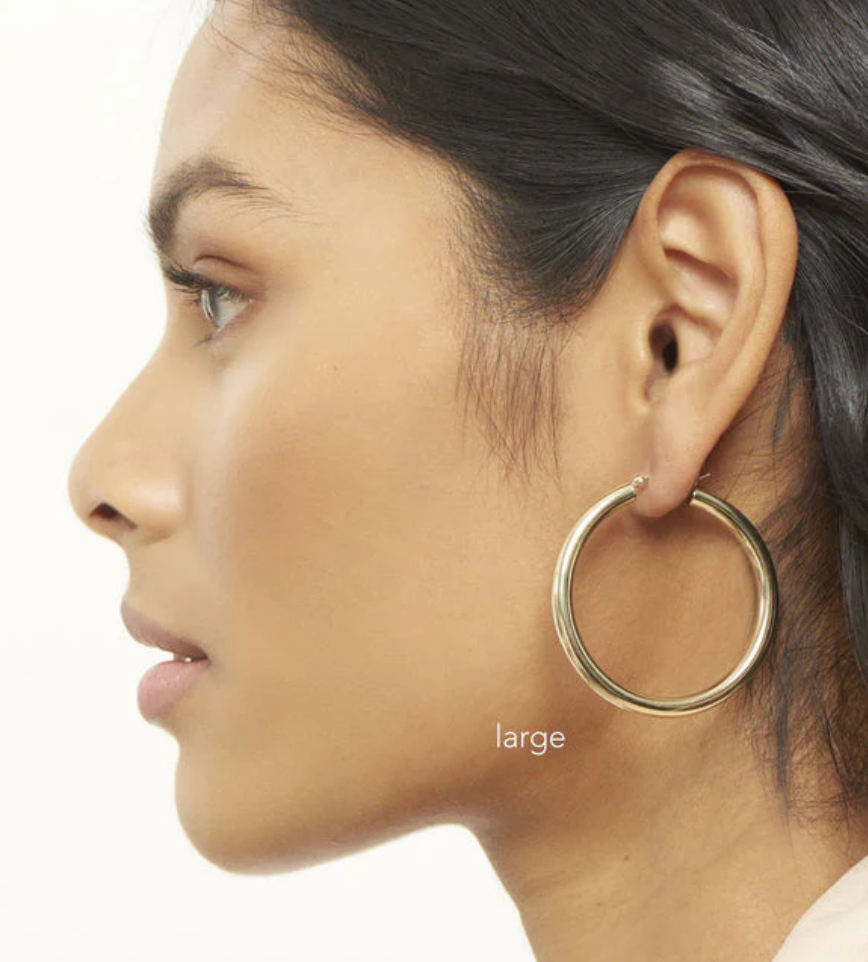 Porto Hoop Chunky Hoop Earrings 
