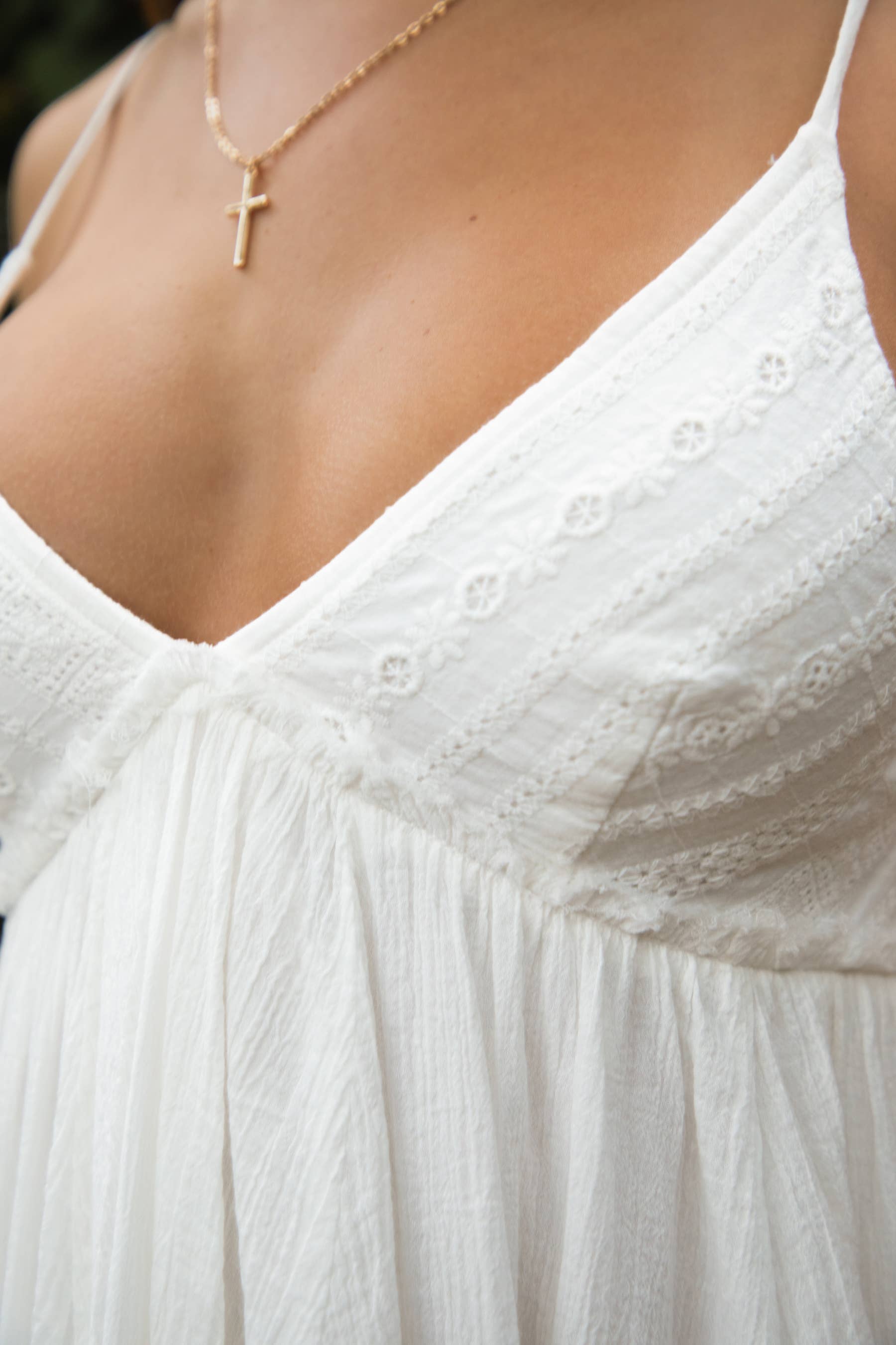 Lumi Frayed Hemline Dress
