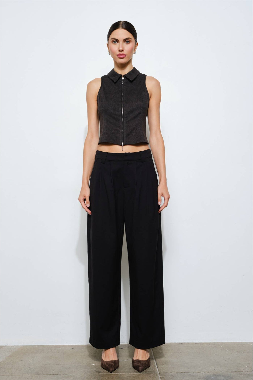 Renee Wide Leg Low Rise Pant