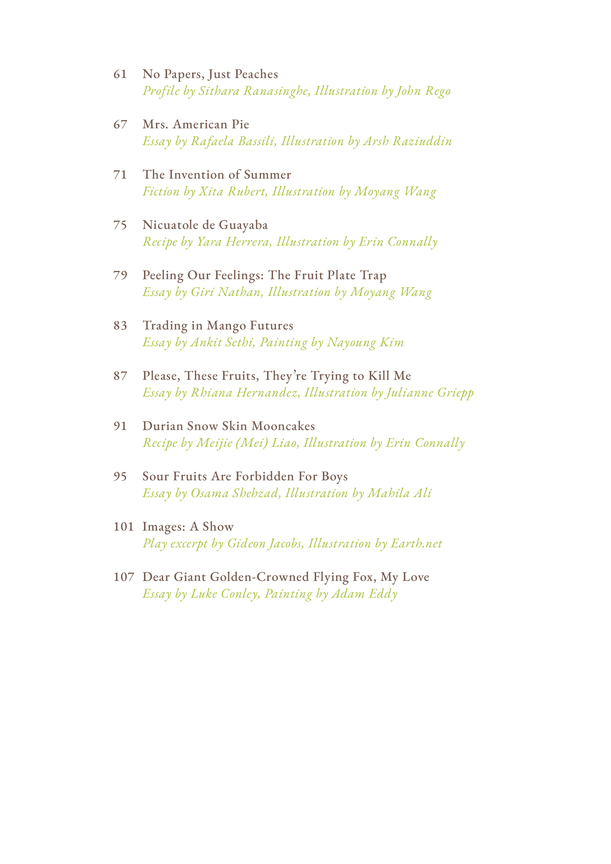 Volume 7: Forbidden Fruit