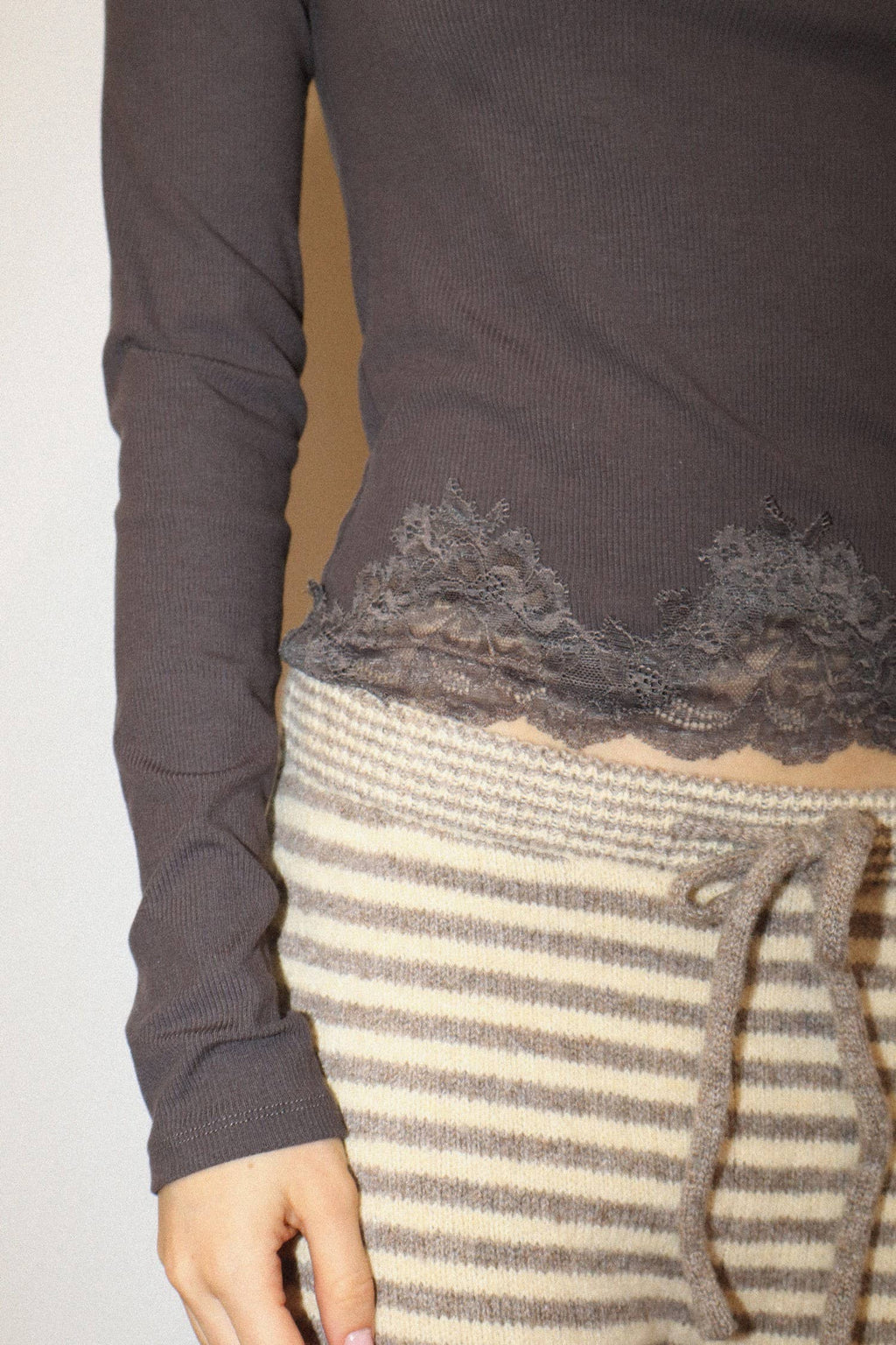 Lucy Lace Hem Top