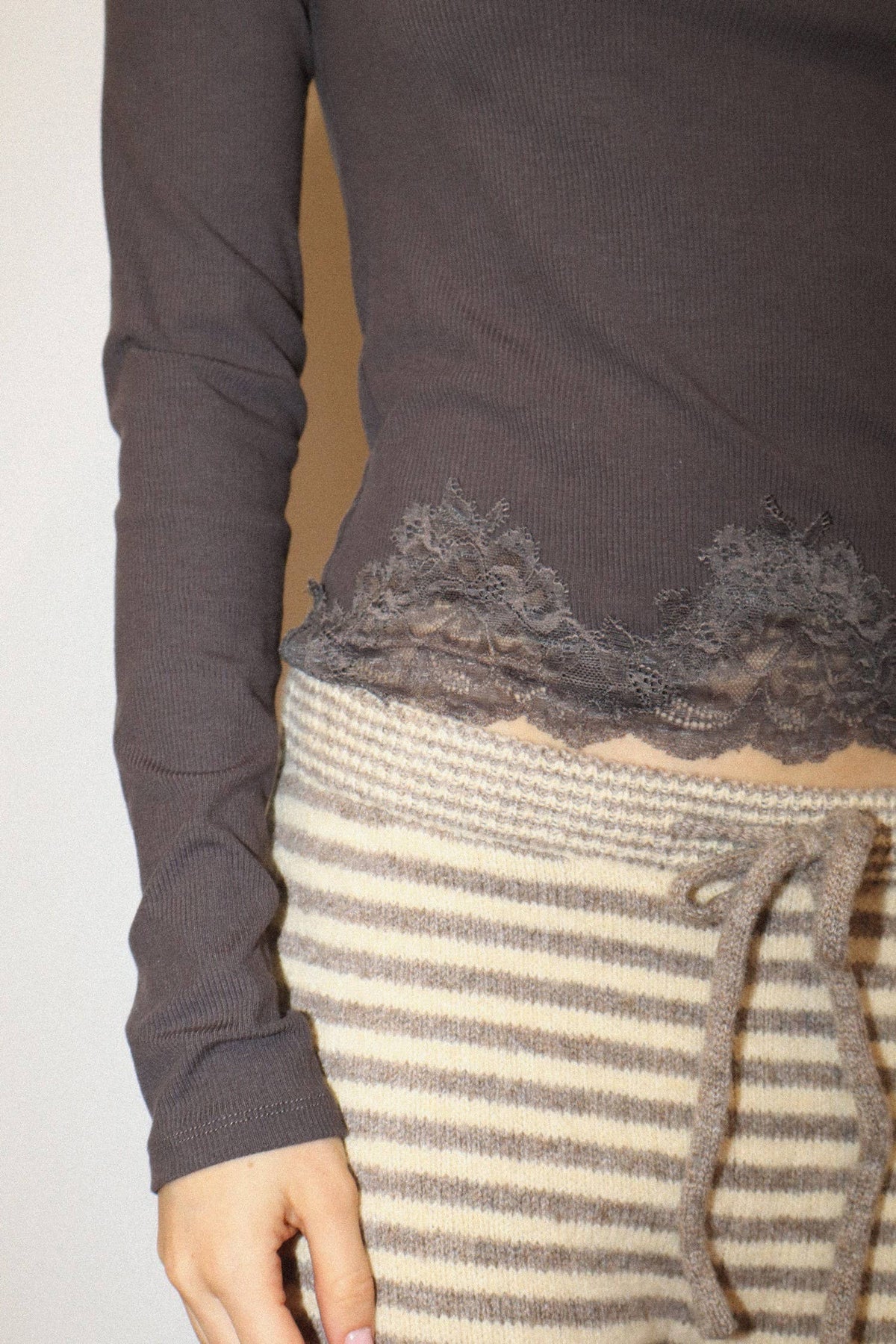 Lucy Lace Hem Top
