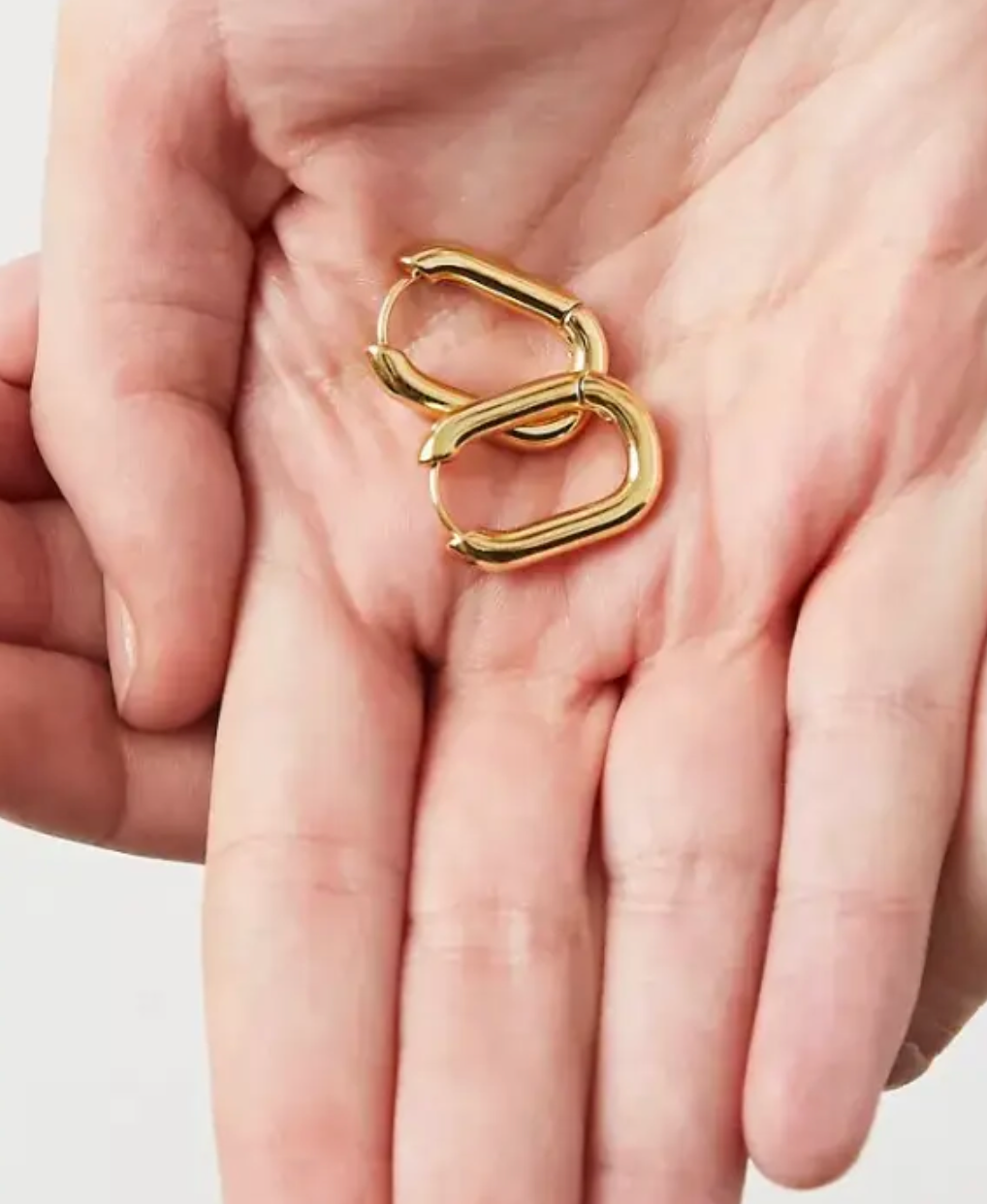 Paper Clip Hoop Earrings