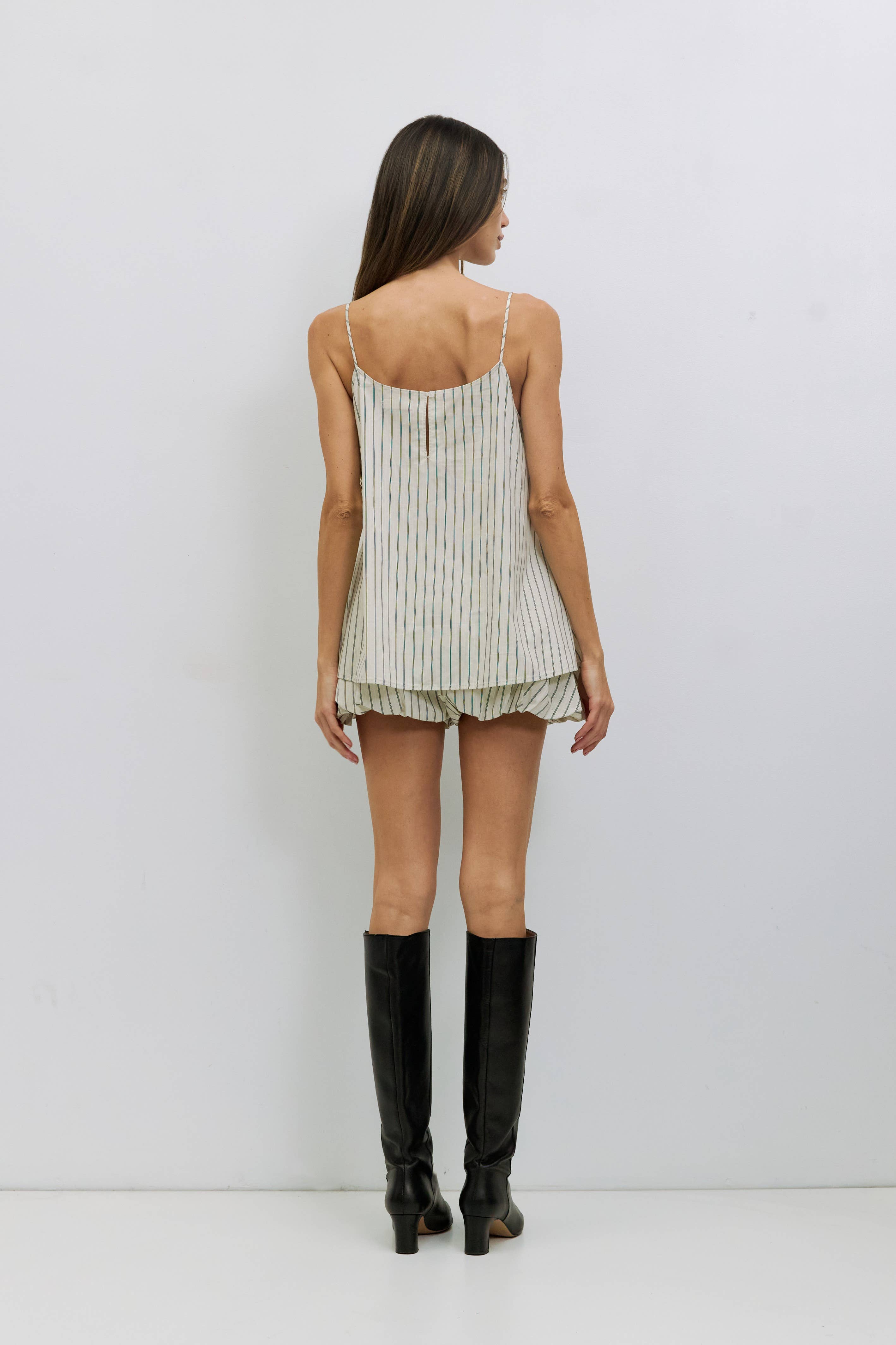 Harper Striped Cotton Poplin Tank – Pipps