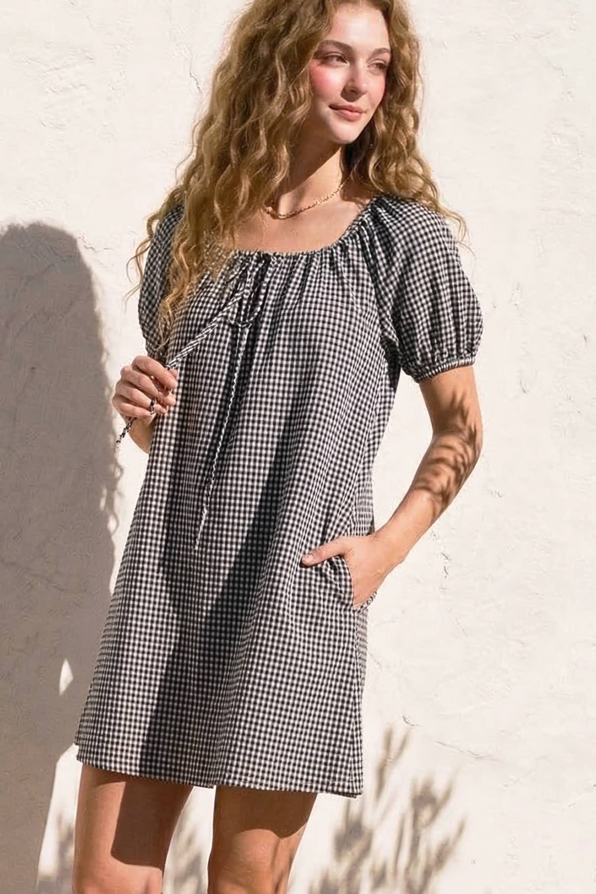 Kaiah Gingham Dress