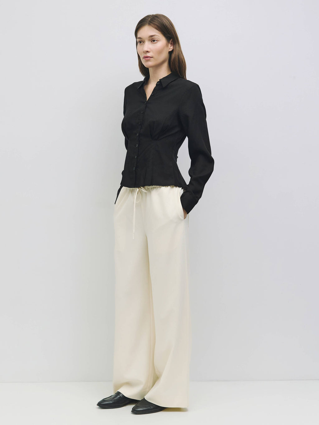 Gracie Slim Line Button-Down Blouse