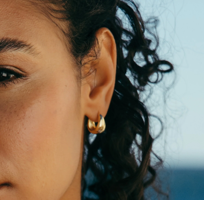 MayMay Tear Drop Hinge Hoop Earrings