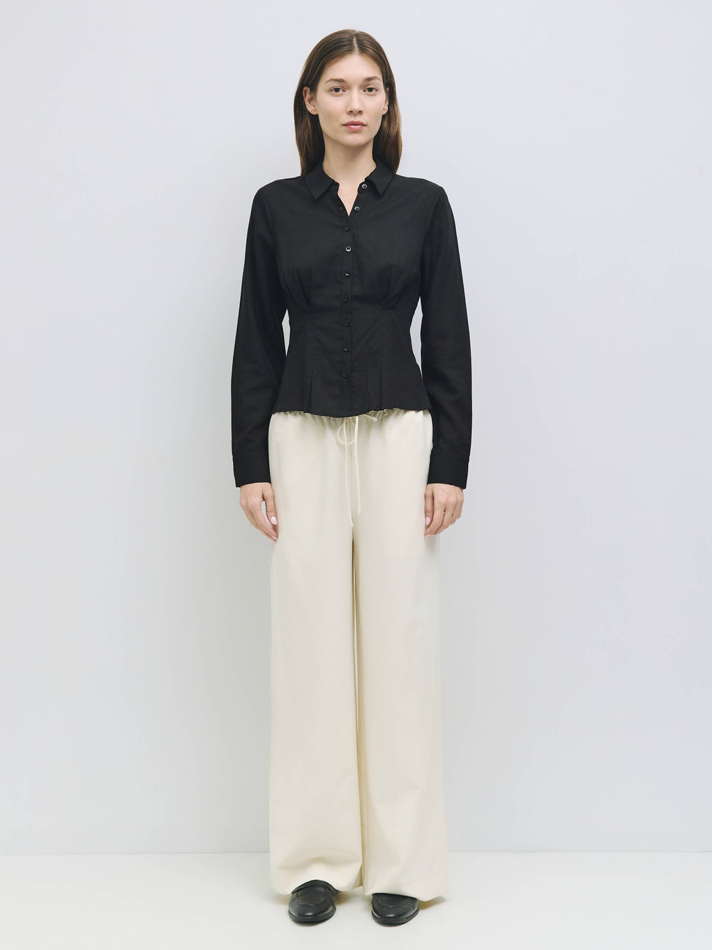 Gracie Slim Line Button-Down Blouse