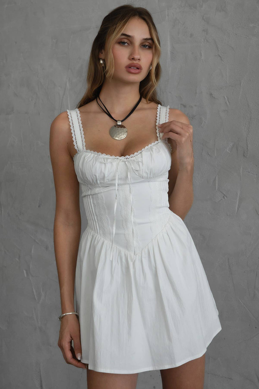 A Line Dainty Mini Dress