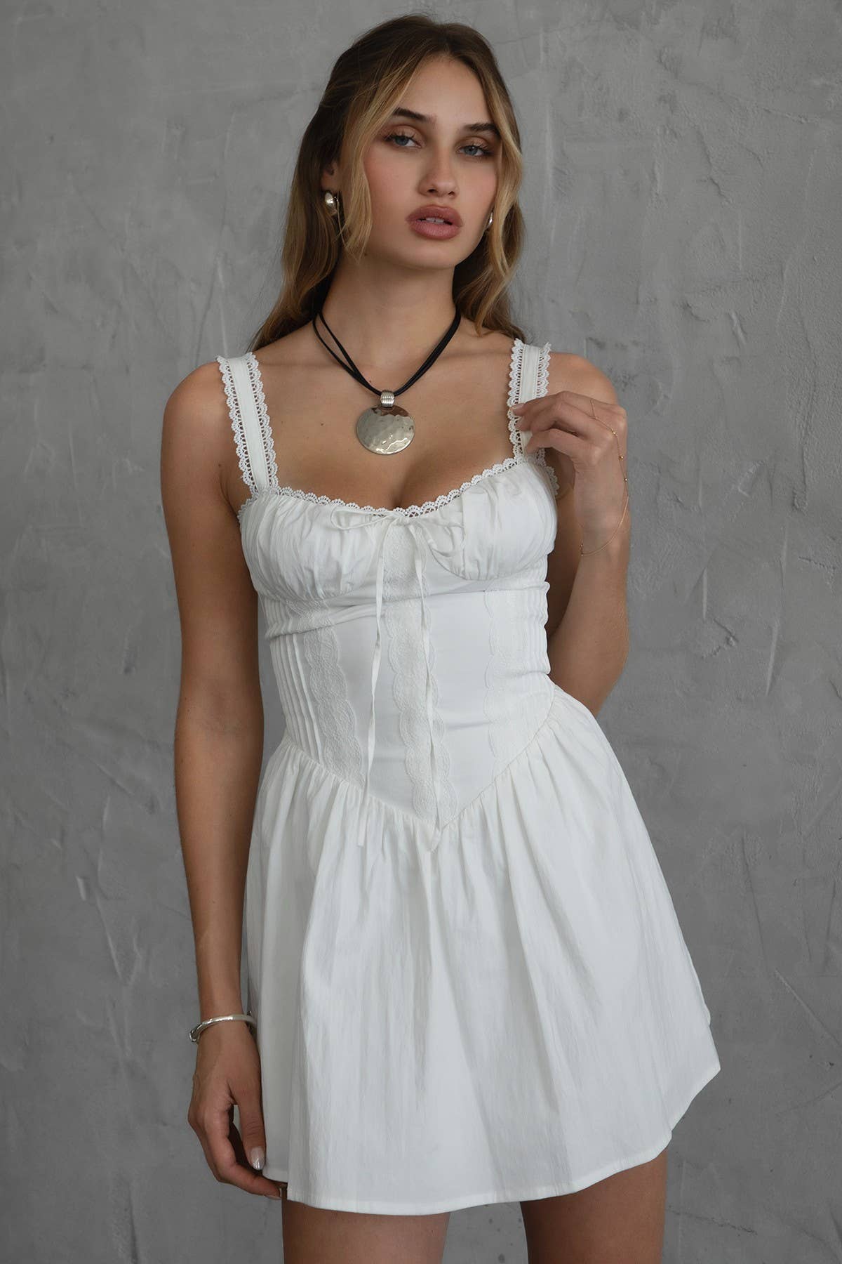 A Line Dainty Mini Dress