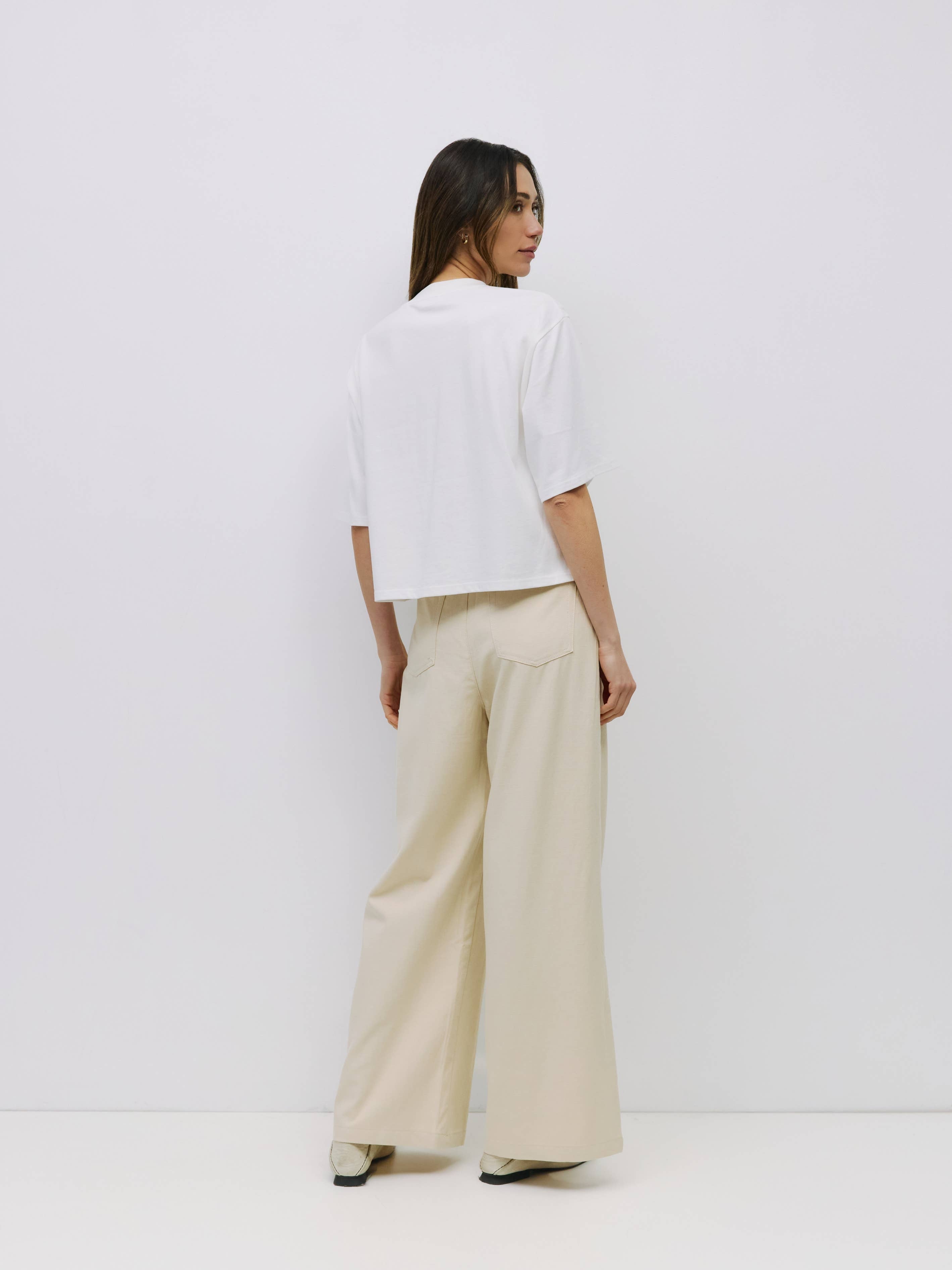 Daphne Cotton Elbow Tee