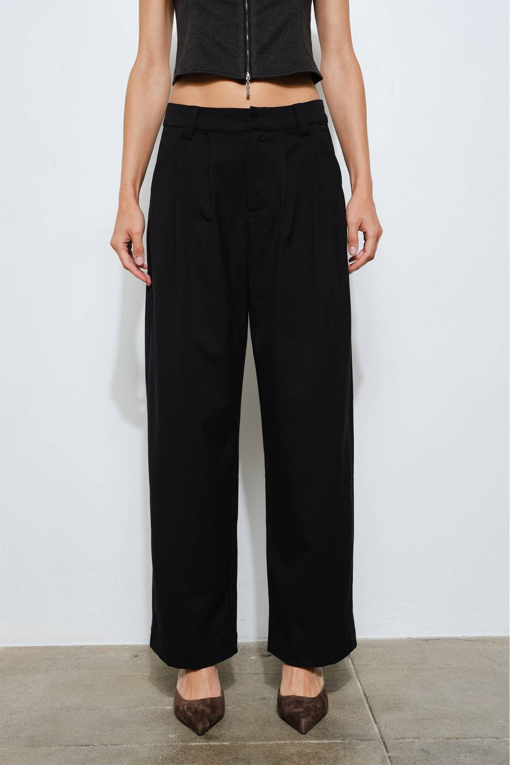 Renee Wide Leg Low Rise Pant
