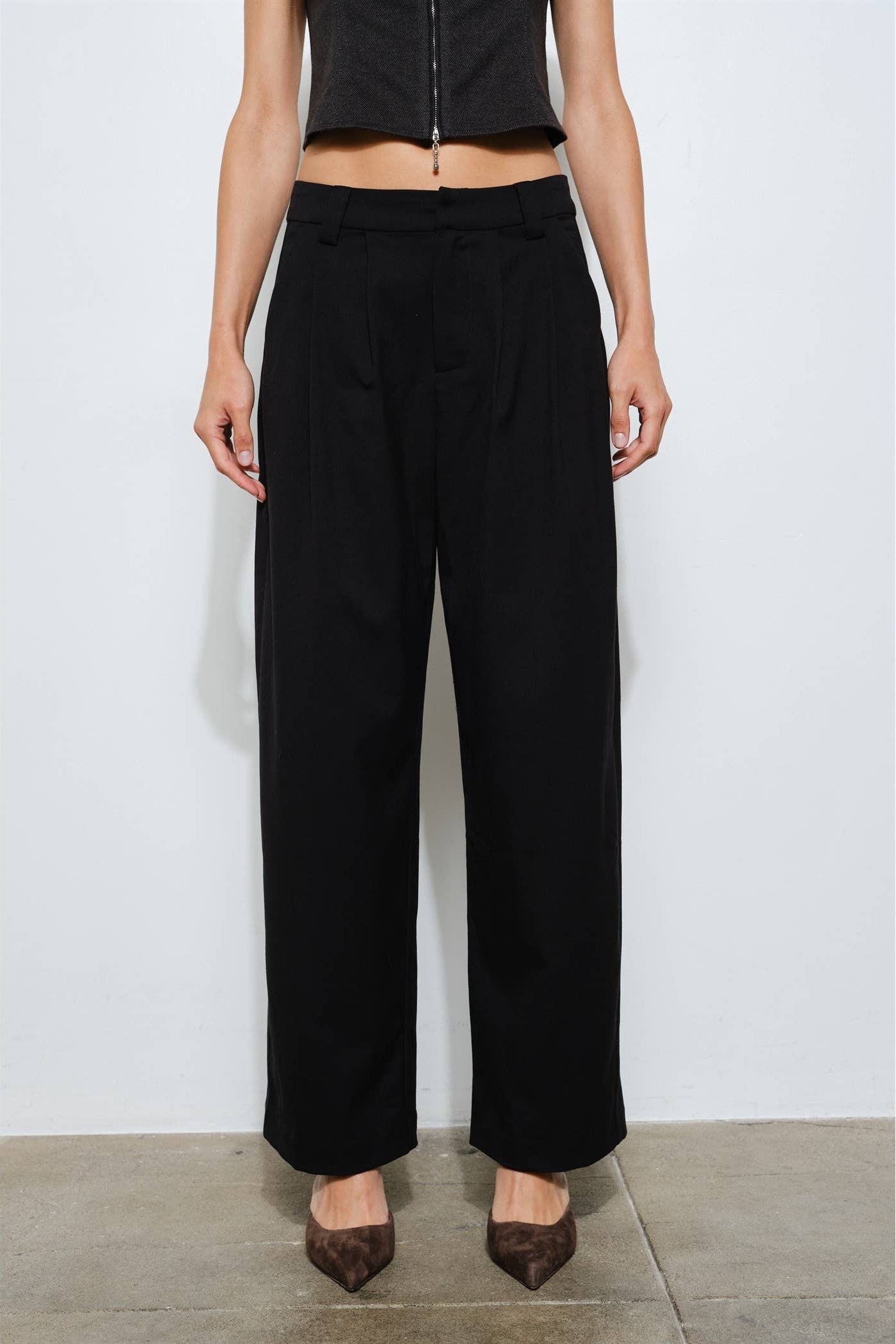Renee Wide Leg Low Rise Pant
