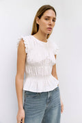 Eugenie Smocked Ruffle Top