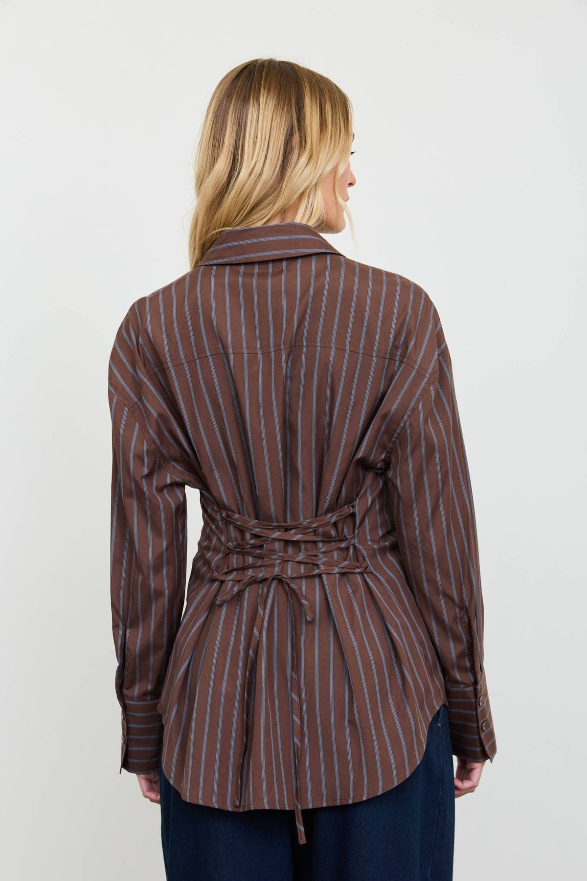 Briella Laced-Up Blouse
