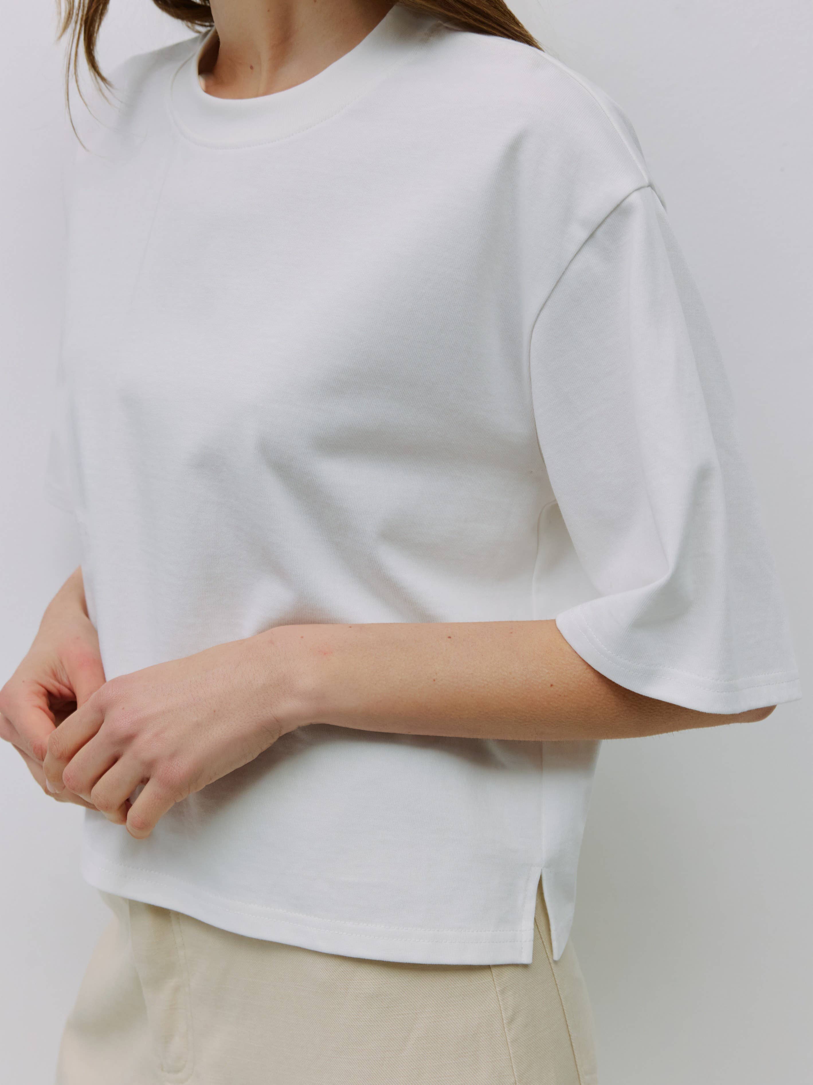 Daphne Cotton Elbow Tee