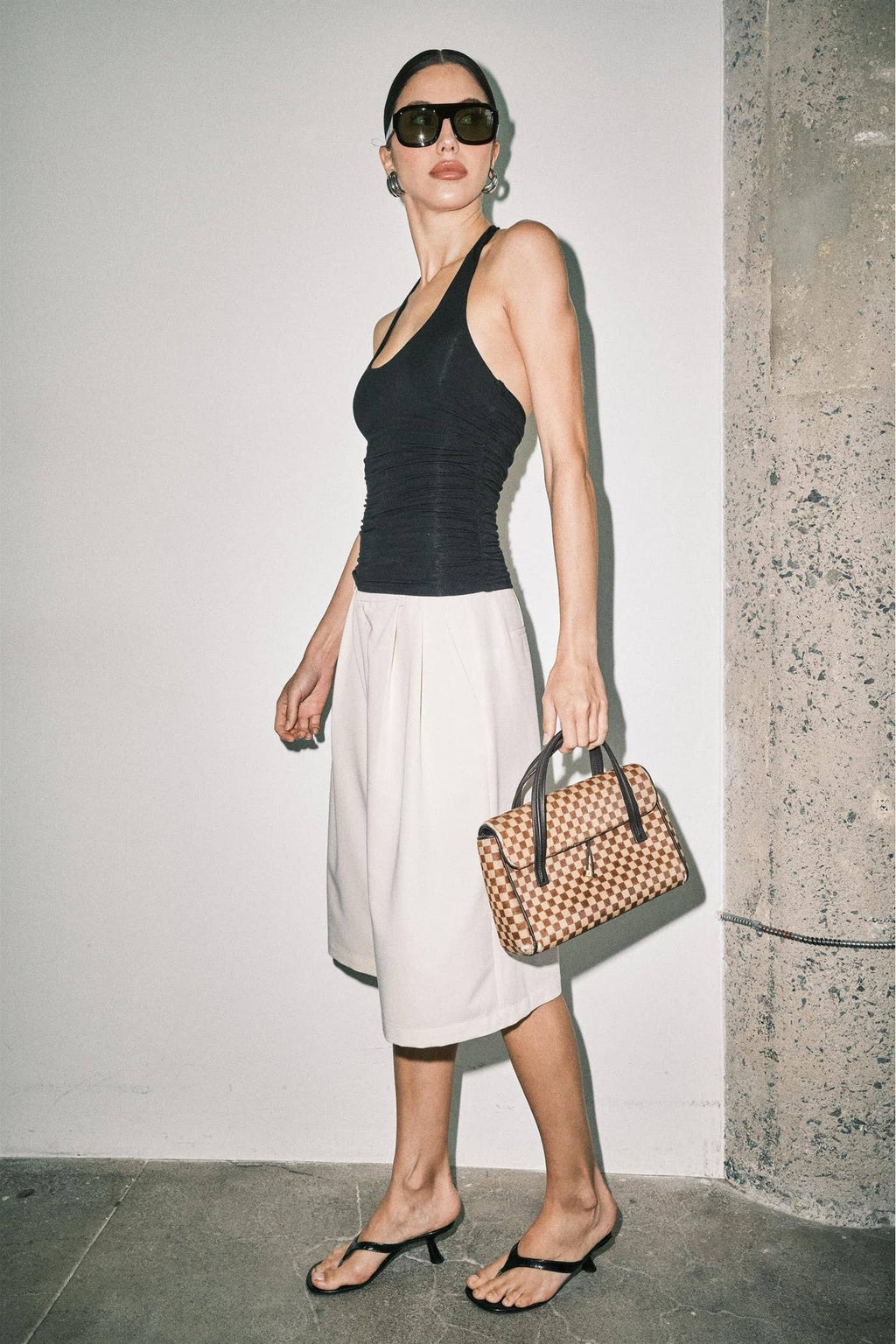 Helena Ruched Halter Top
