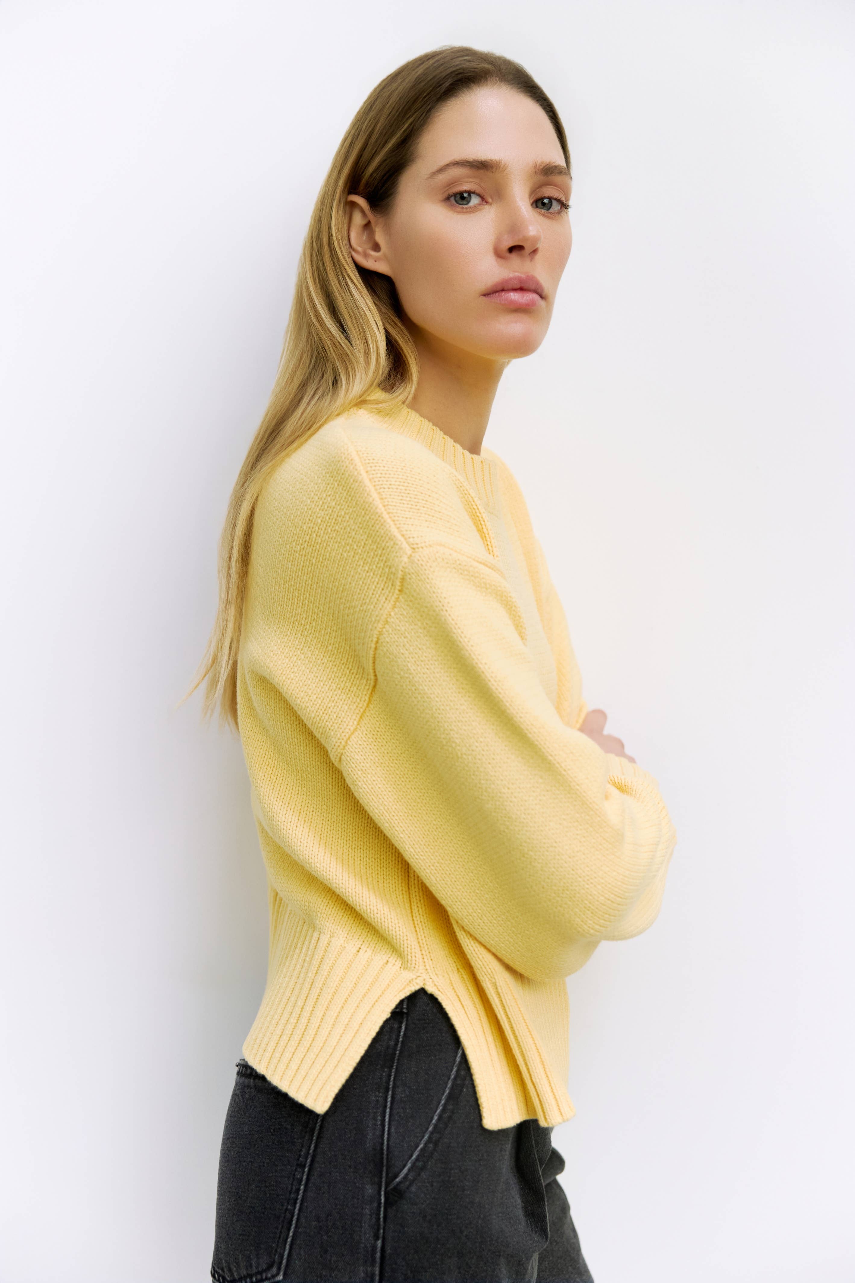 The Asher Oversized Cropped Sweater
