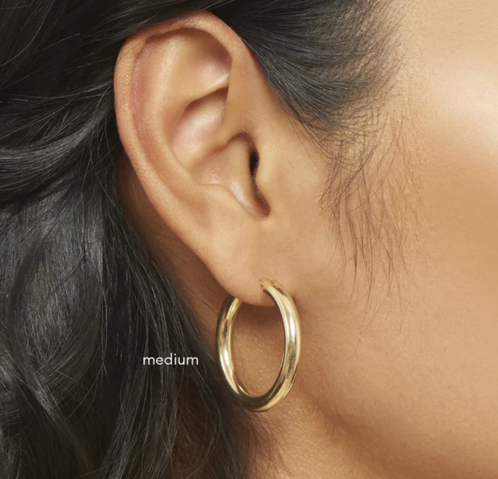 Porto Hoop Chunky Hoop Earrings 