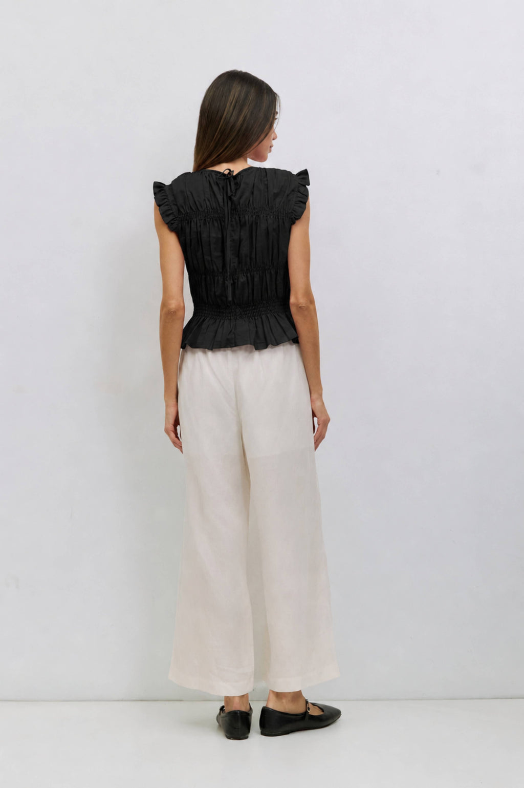 Eugenie Smocked Ruffle Top