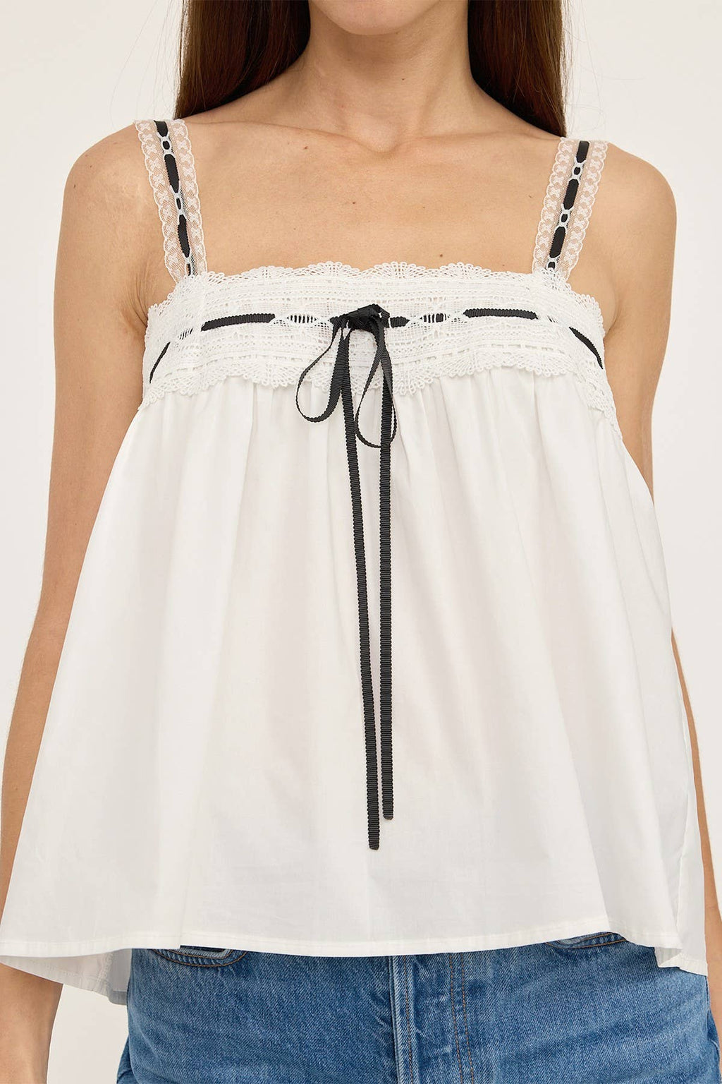 Laced Trim Blouse