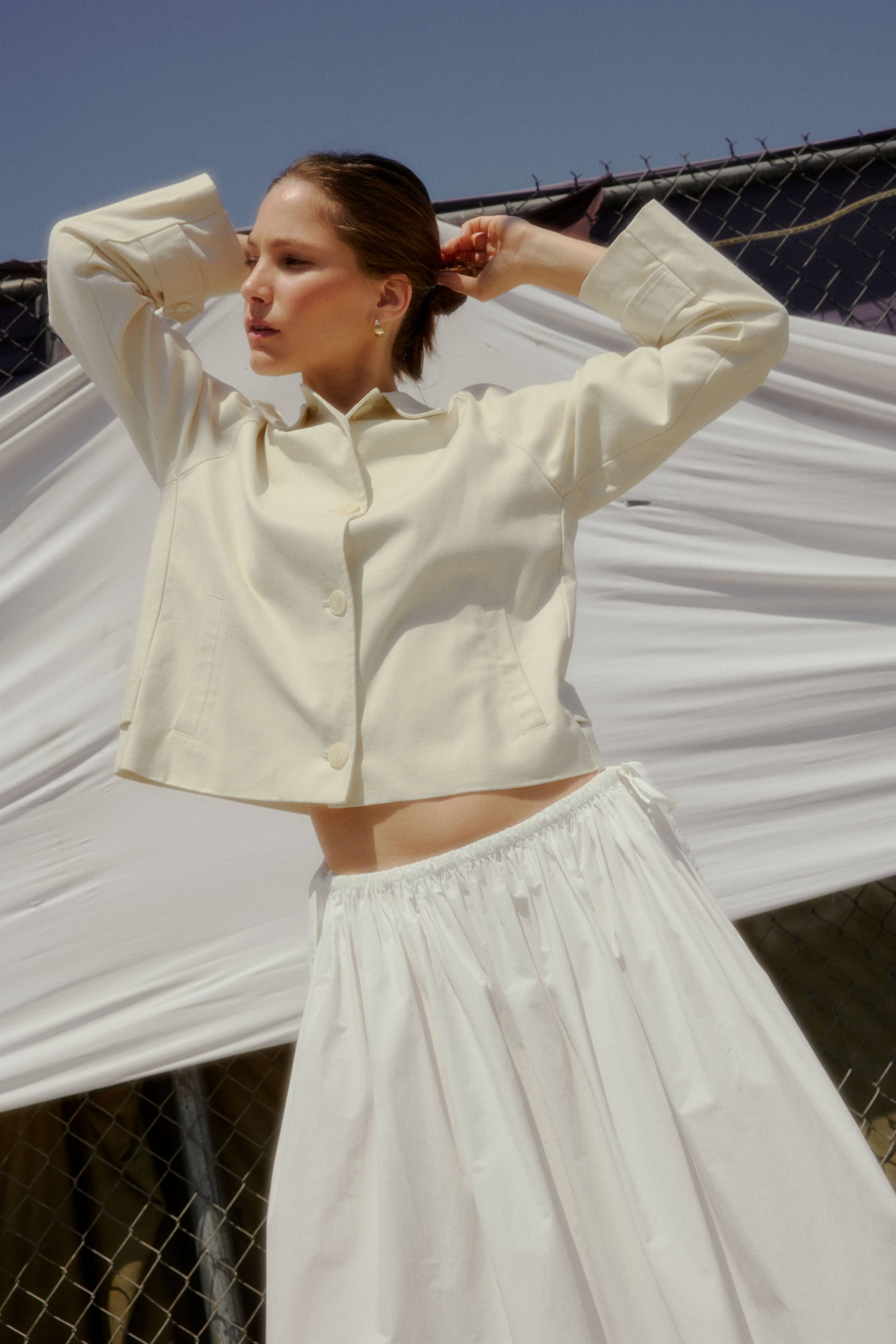 Kiana Side Tie Midi Skirt