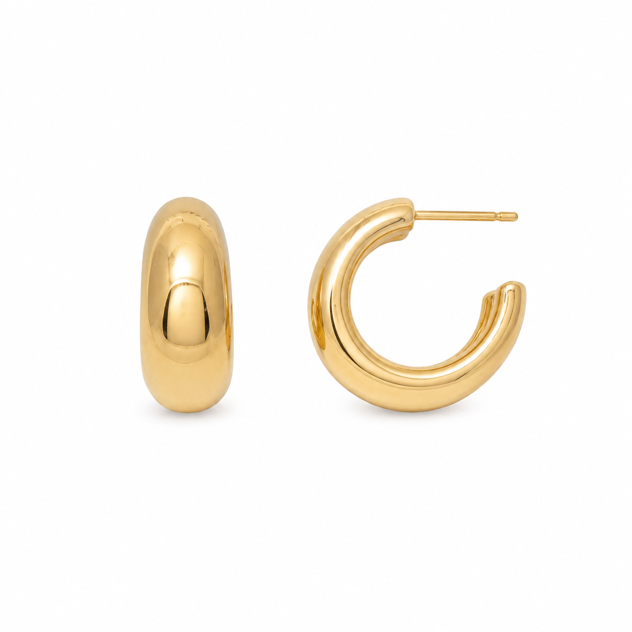 Rounded Hoop Earrings